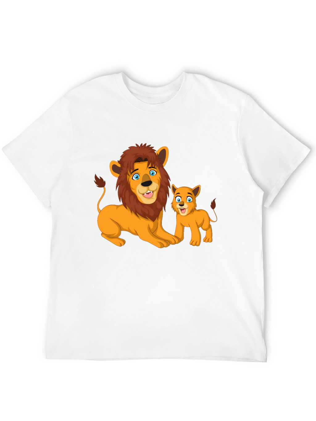 Lion & Cub Graphic T-Shirt - Black