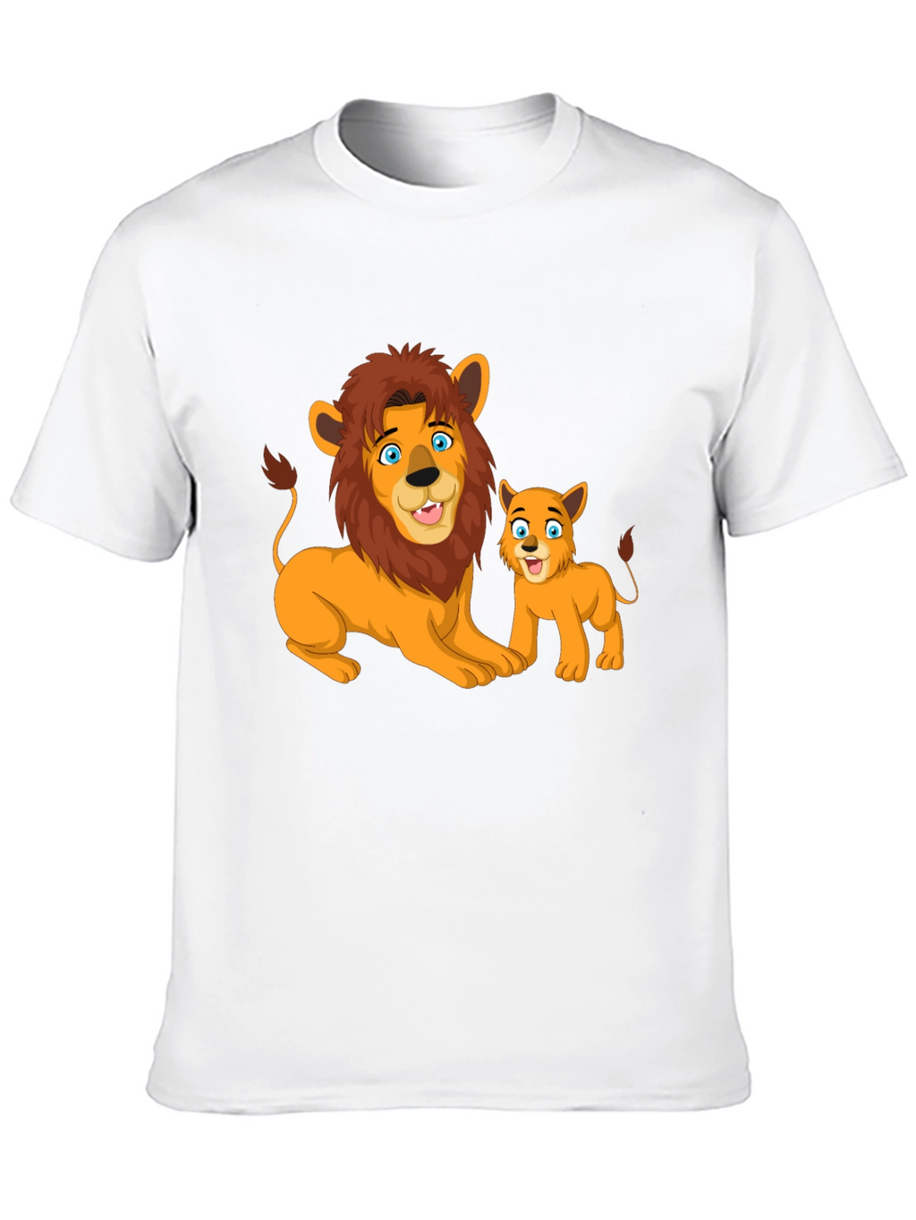 Lion & Cub Graphic T-Shirt - Black