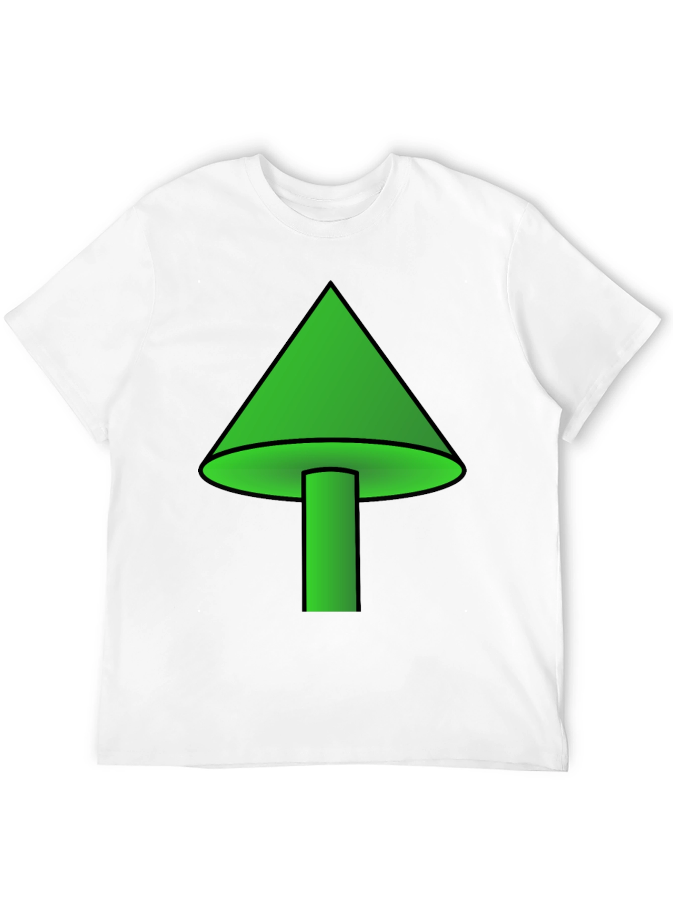 Green Mushroom Graphic T-Shirt - Casual Wear