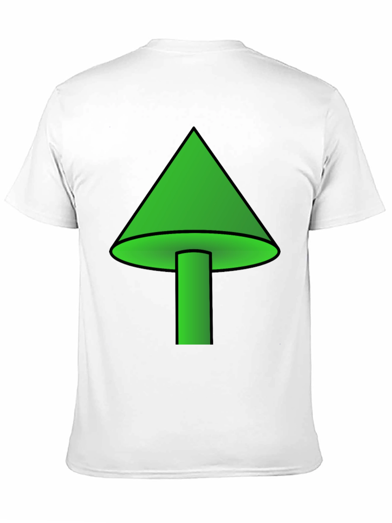 Green Mushroom Graphic T-Shirt - Casual Wear