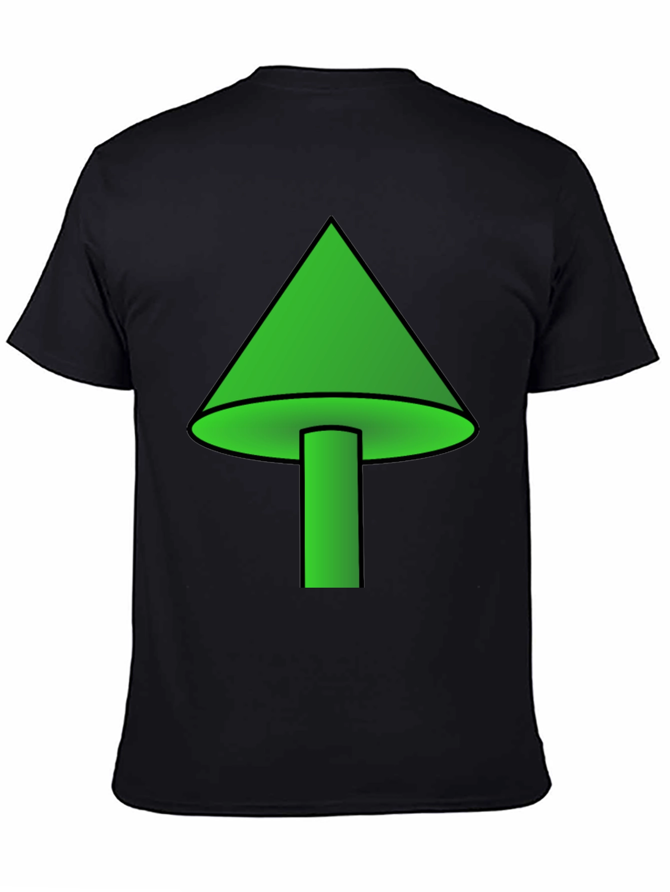 Green Mushroom Graphic T-Shirt - Casual Wear