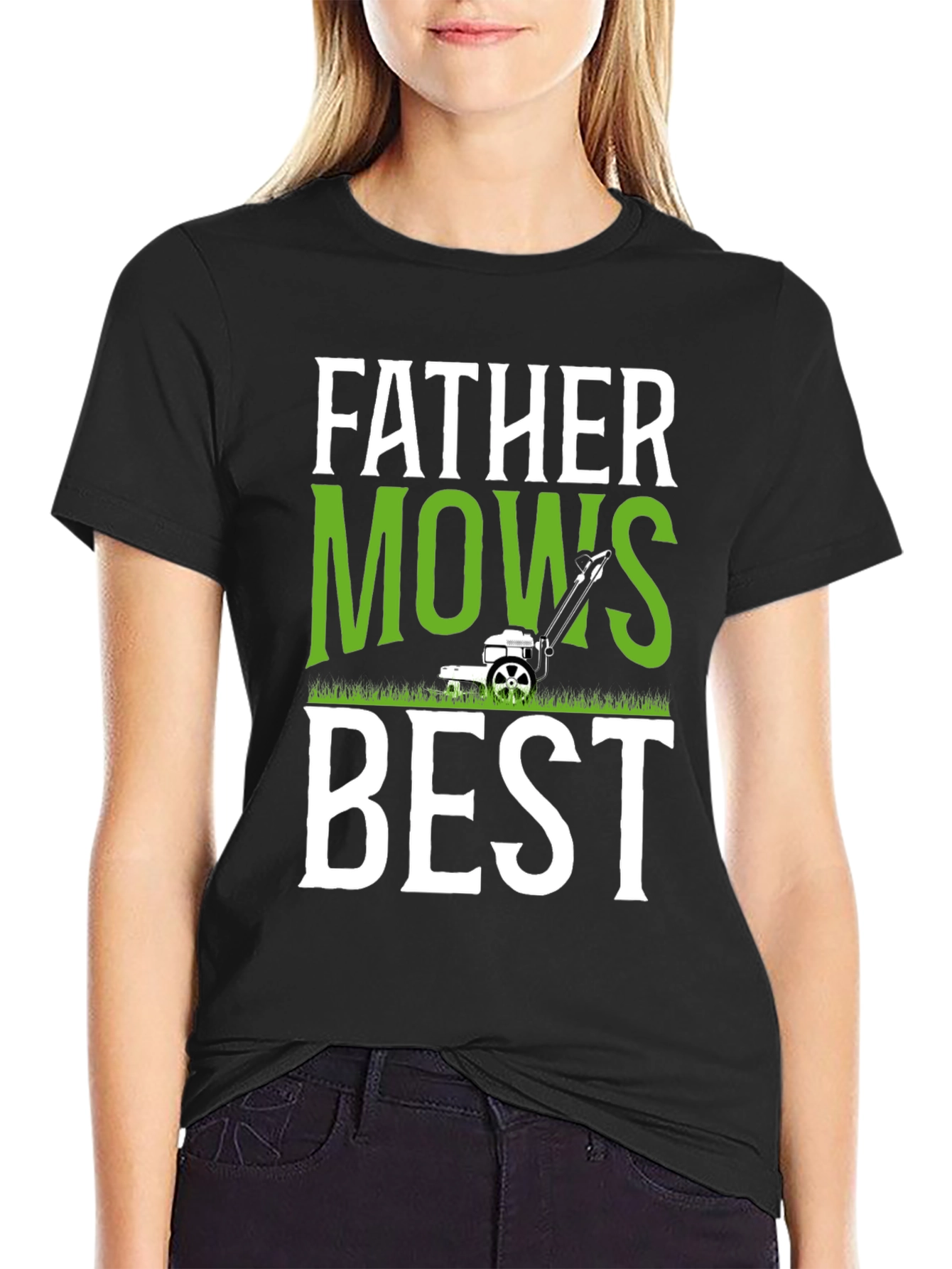 Father Mows Best Graphic Tee - Perfect for Dad