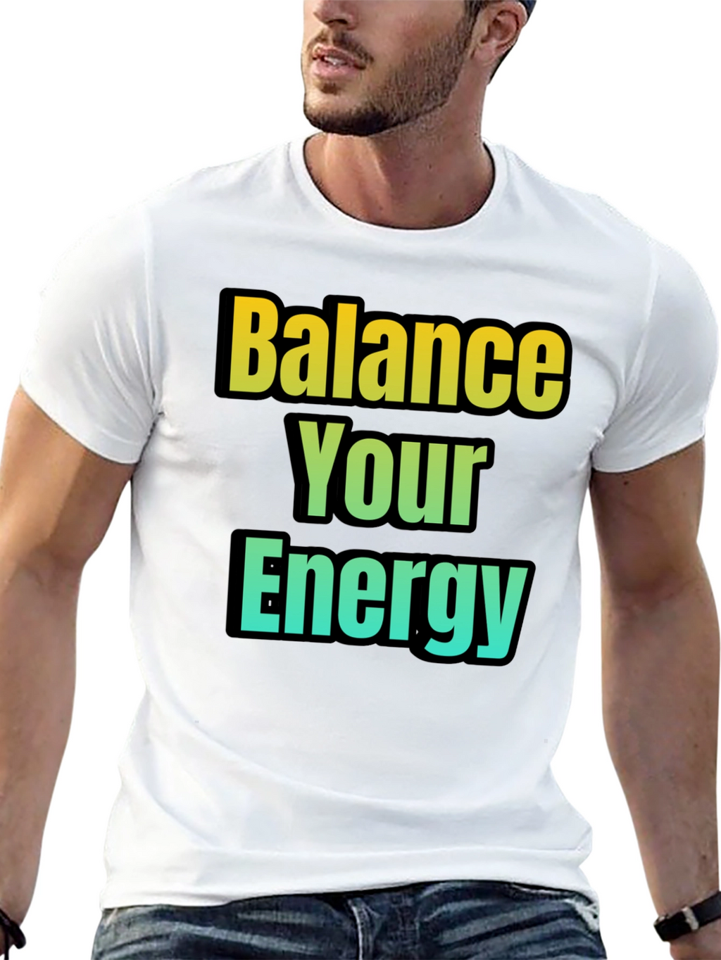 Balance Your Energy T-Shirt - Gradient Design