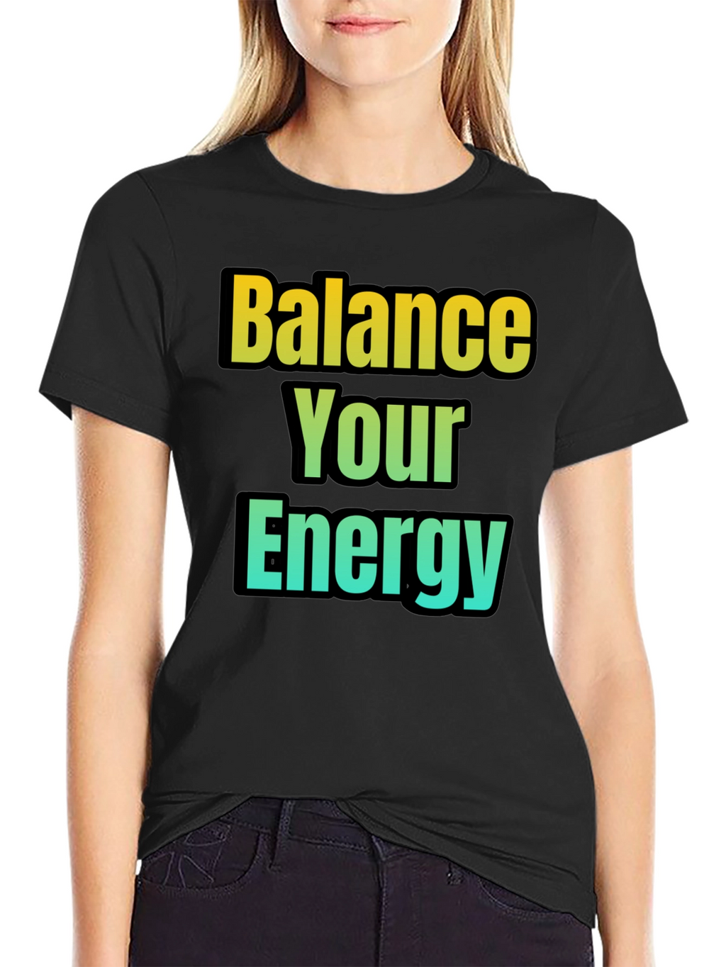 Balance Your Energy T-Shirt - Gradient Design