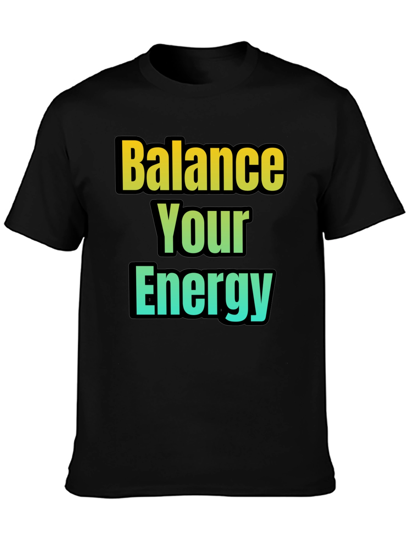 Balance Your Energy T-Shirt - Gradient Design
