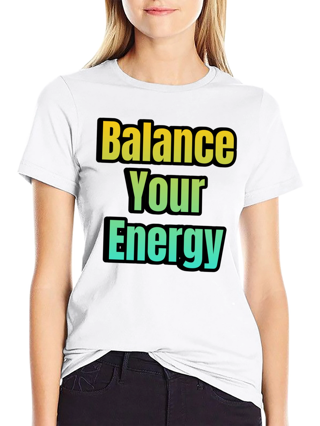 Balance Your Energy T-Shirt - Gradient Design