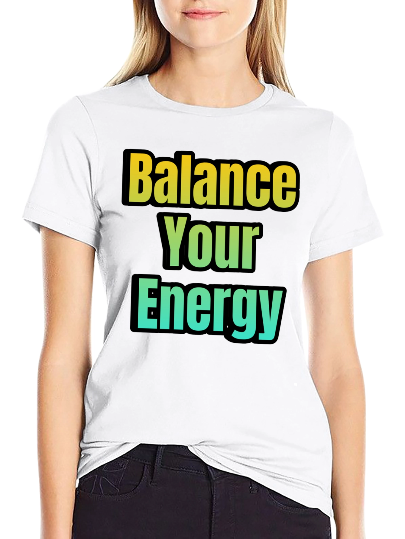 Balance Your Energy T-Shirt - Gradient Design