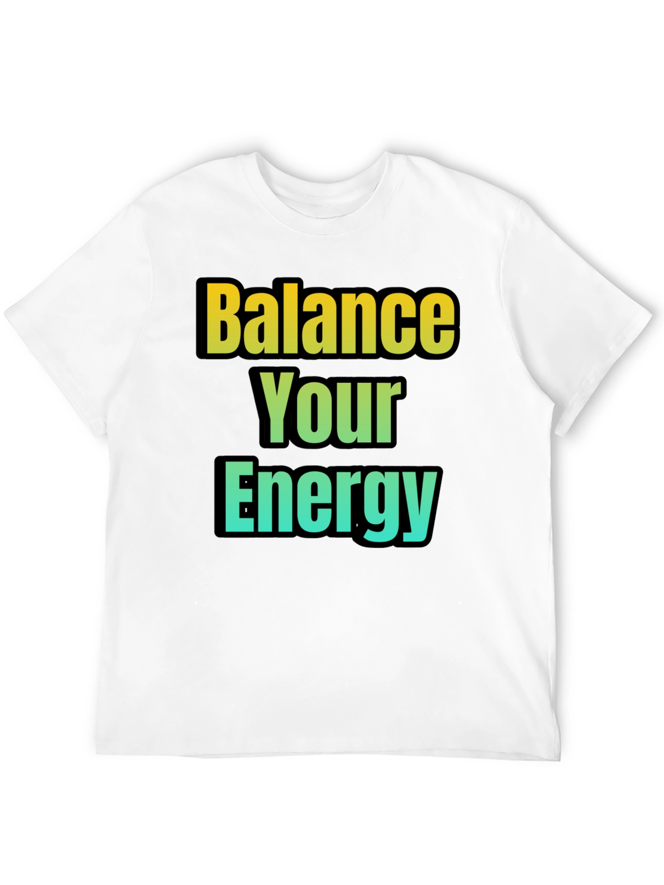 Balance Your Energy T-Shirt - Gradient Design