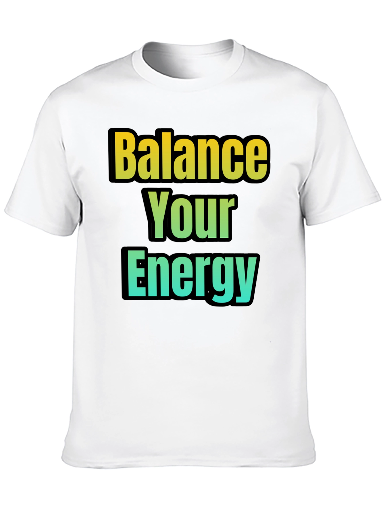 Balance Your Energy T-Shirt - Gradient Design