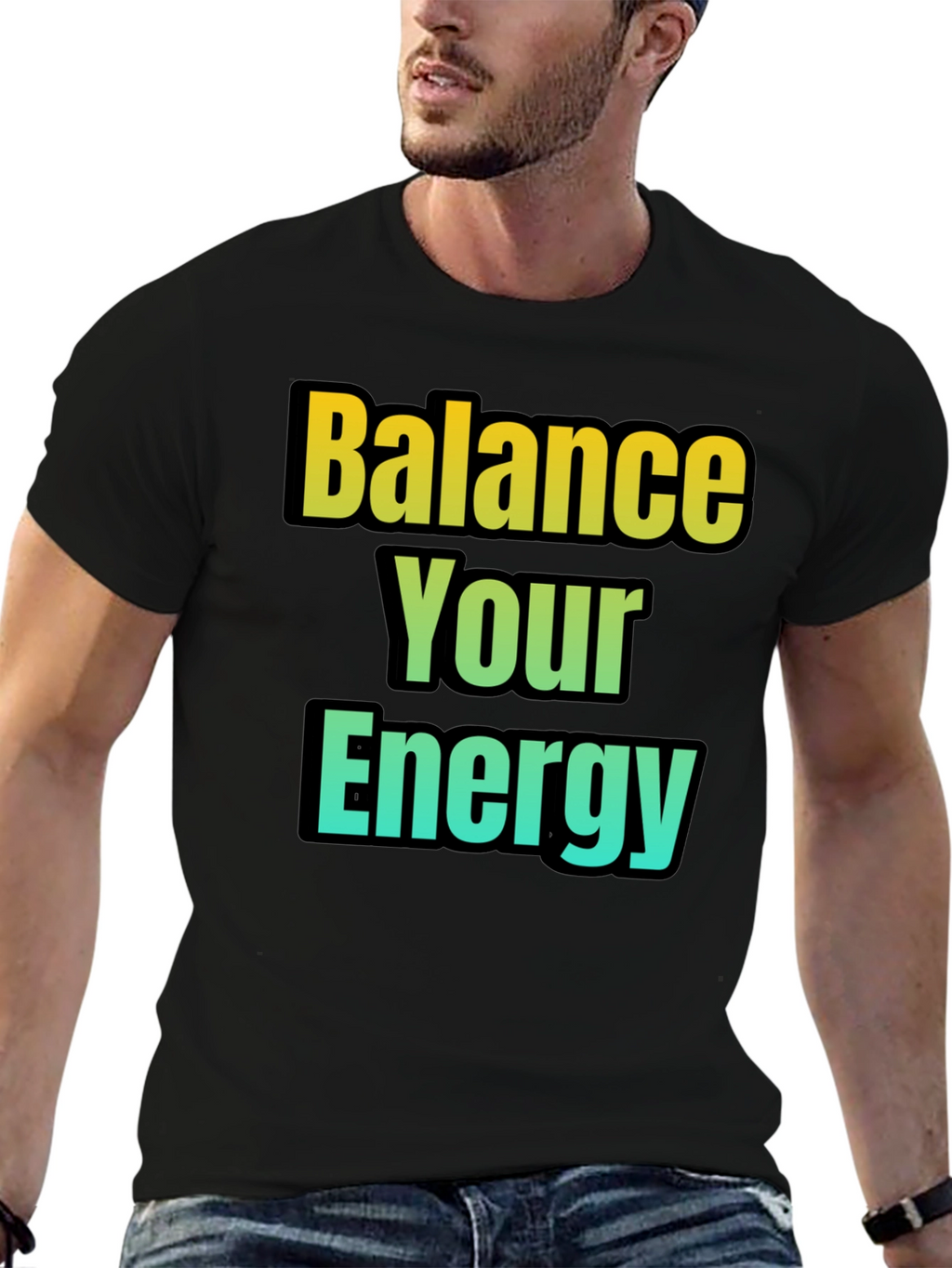 Balance Your Energy T-Shirt - Gradient Design