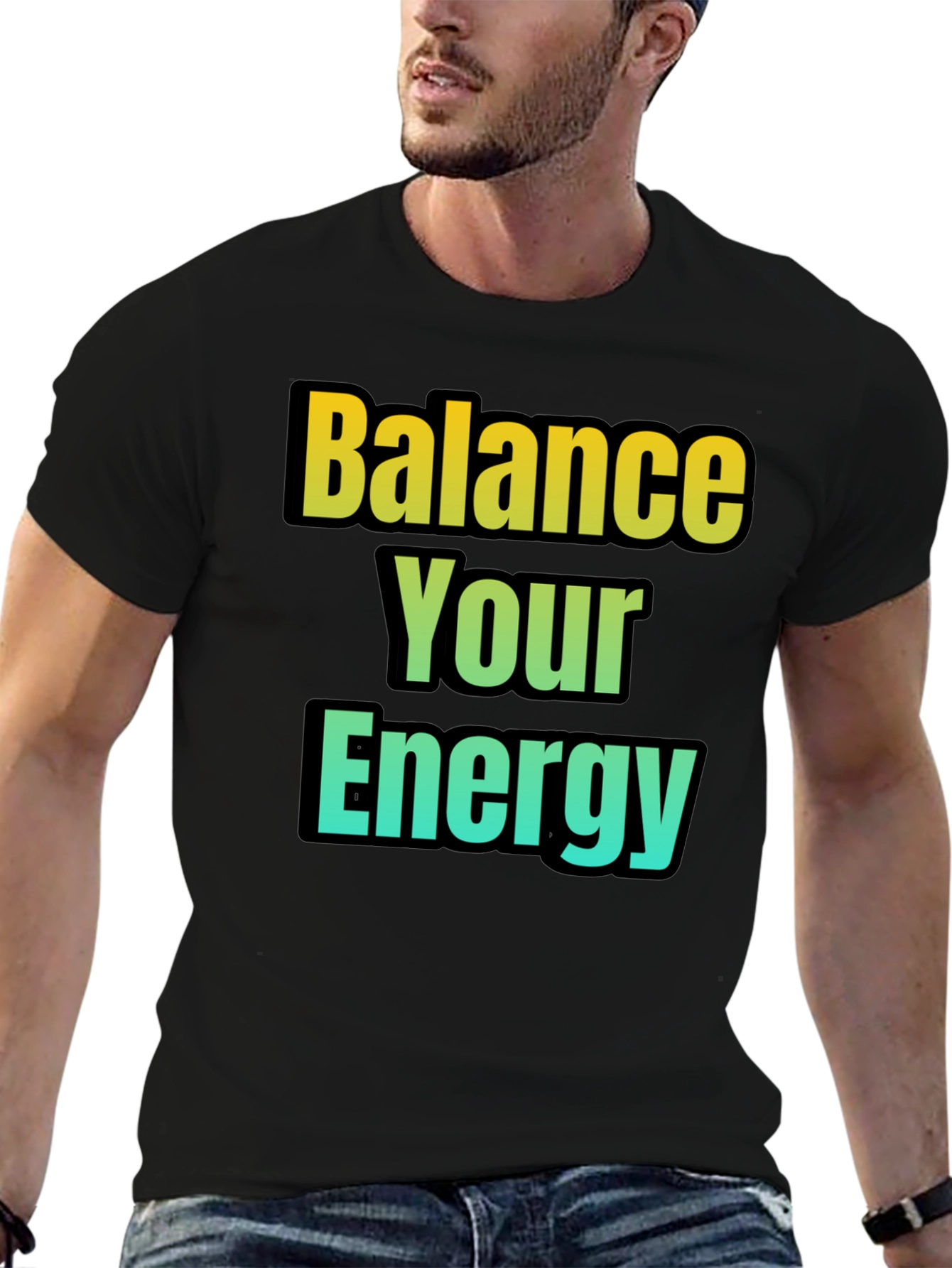 Balance Your Energy T-Shirt - Gradient Design