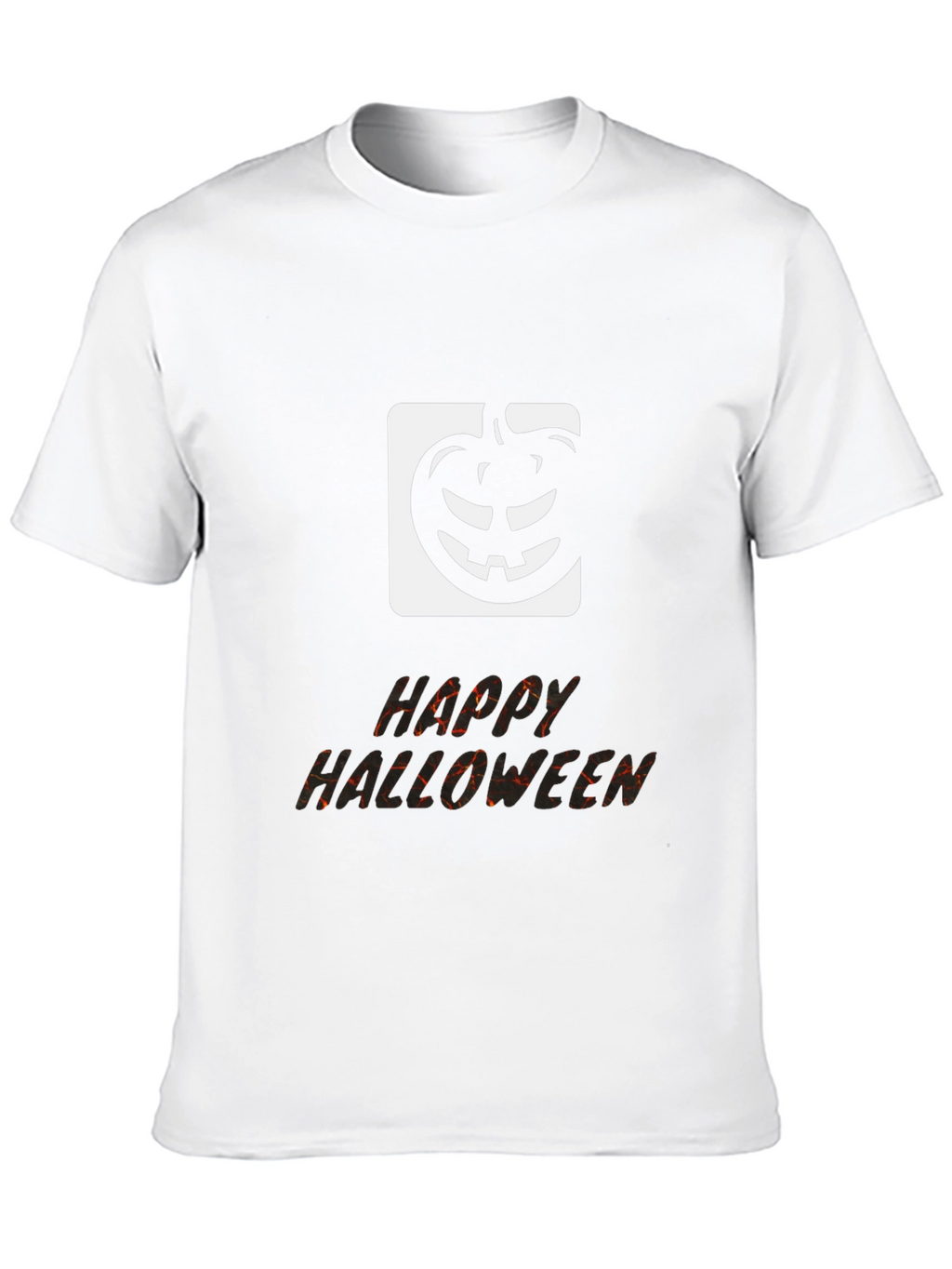 Happy Halloween Black Graphic T-Shirt