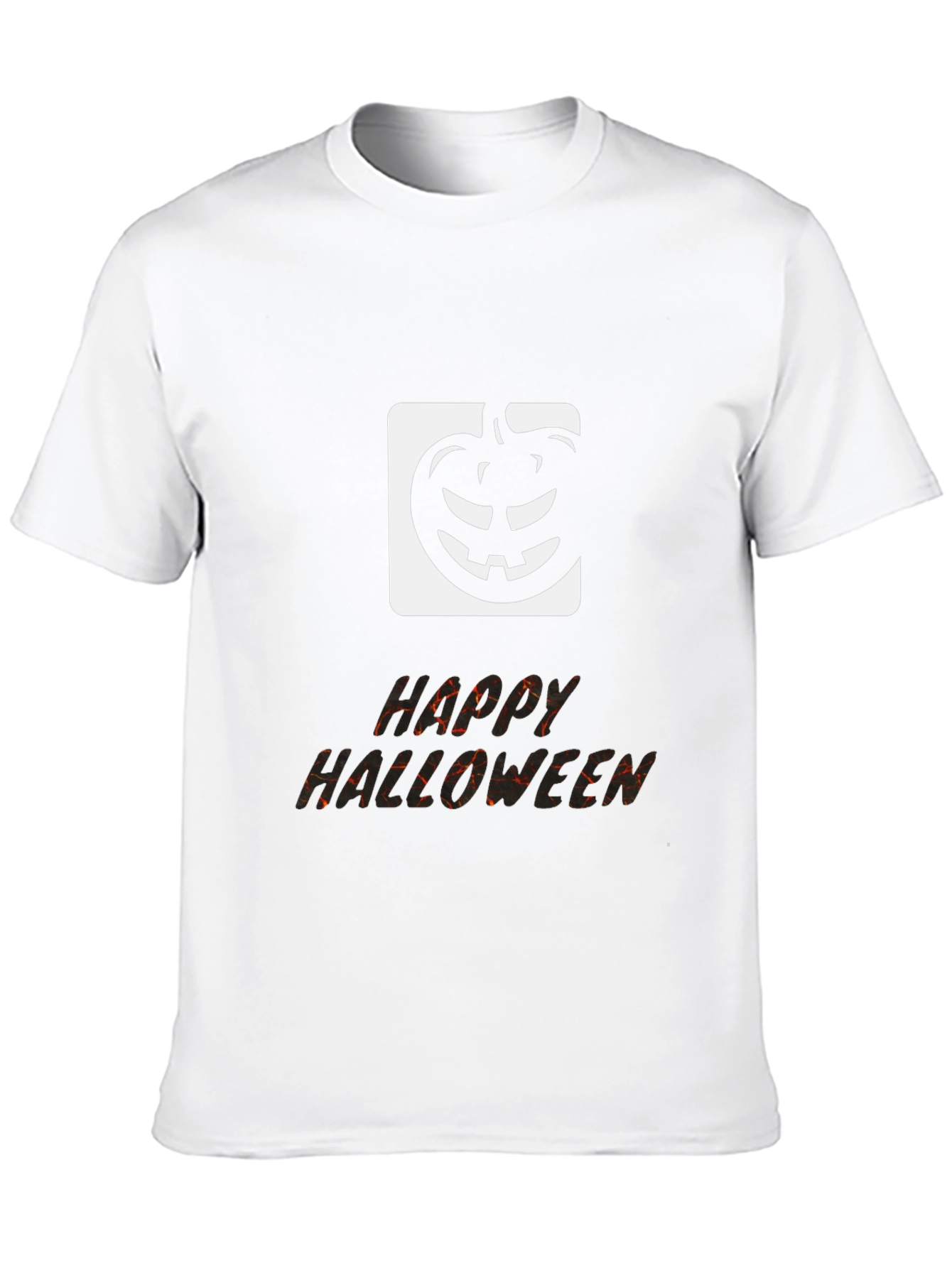 Happy Halloween Black Graphic T-Shirt