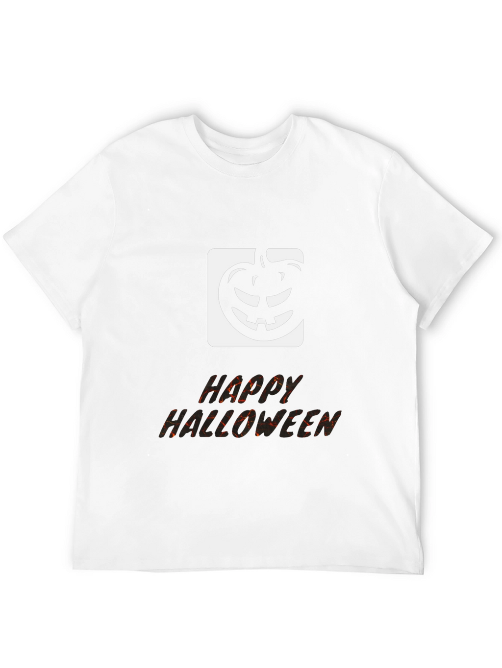 Happy Halloween Black Graphic T-Shirt