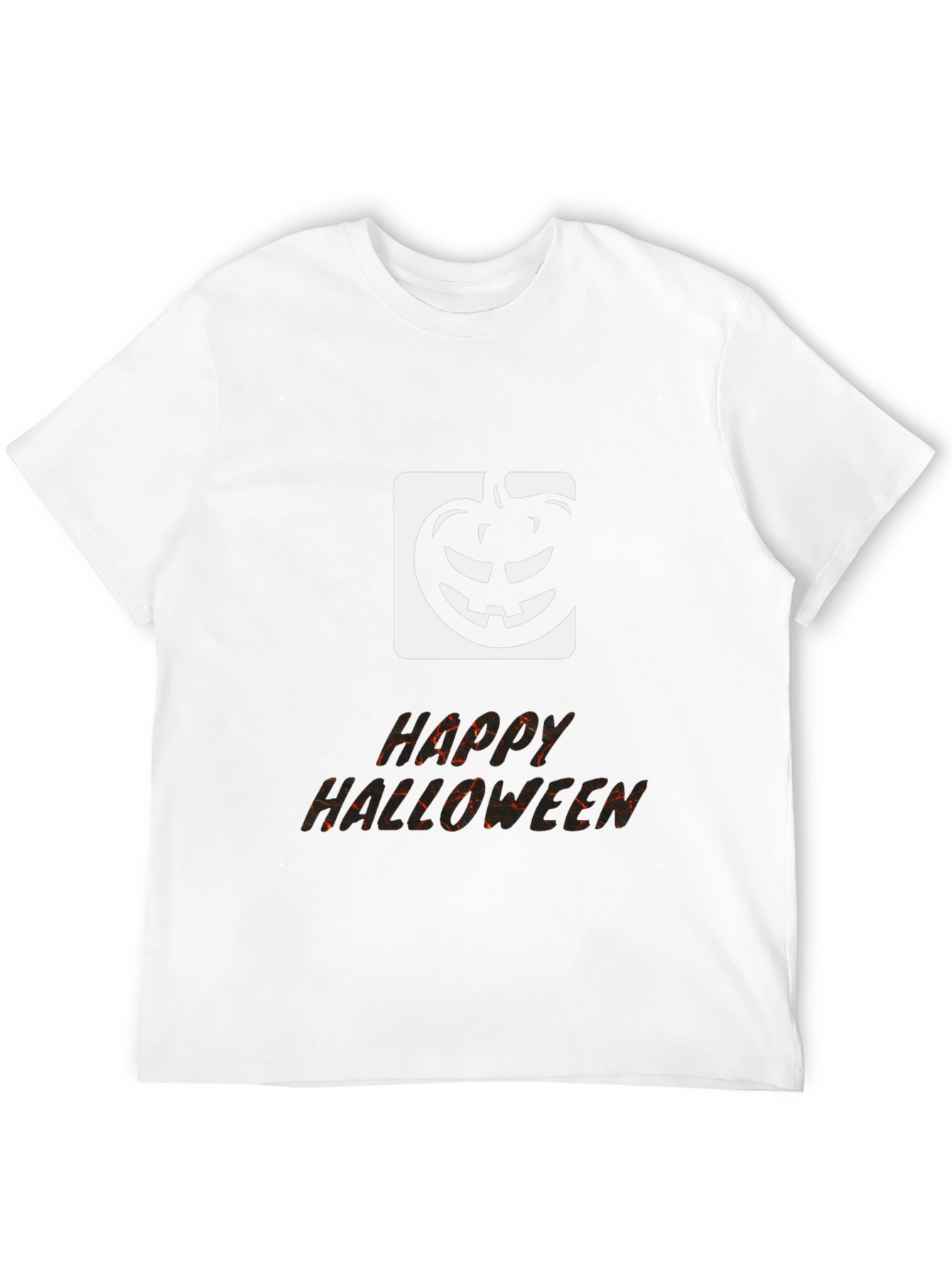 Happy Halloween Black Graphic T-Shirt