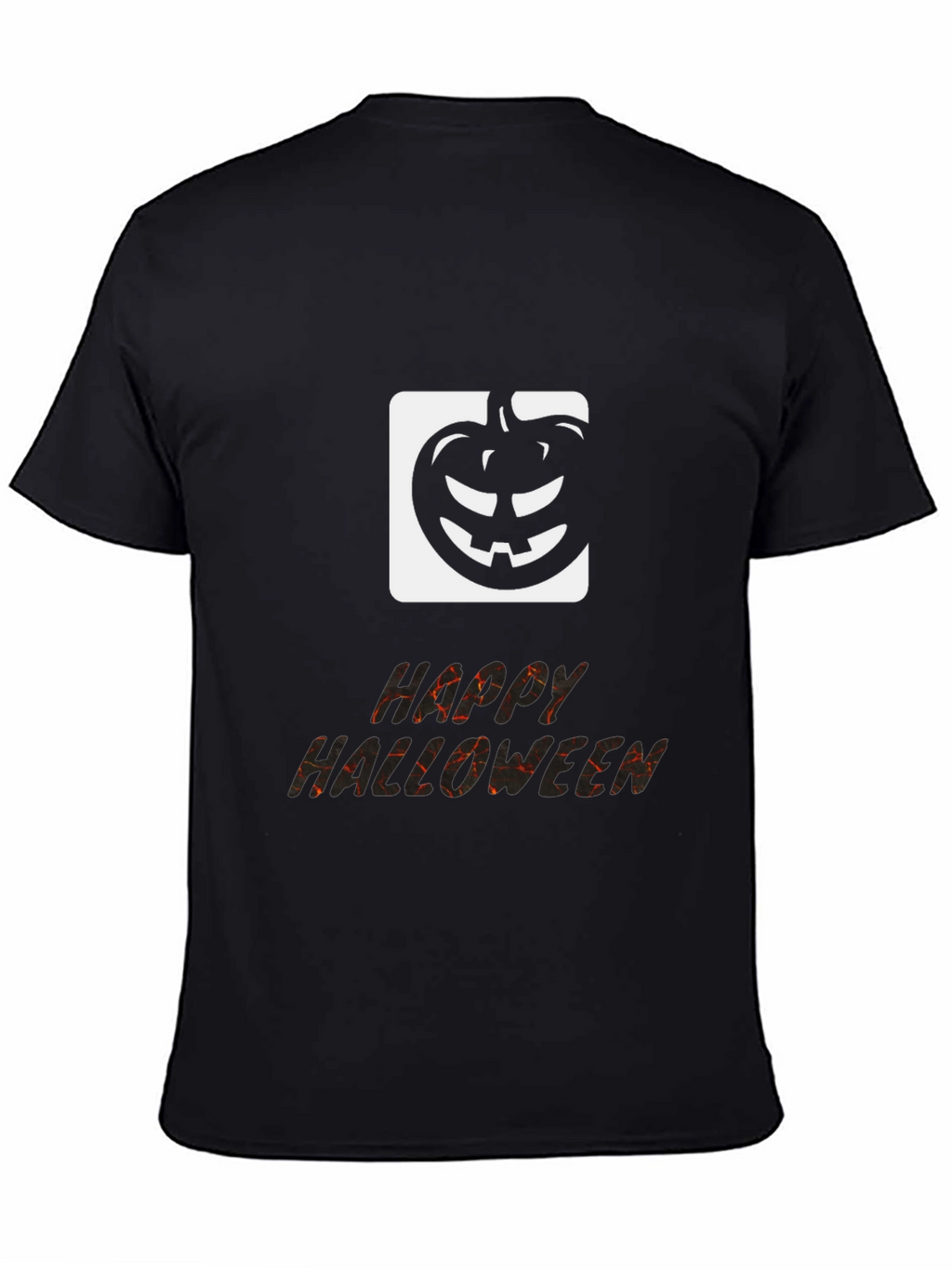 Happy Halloween Black Graphic T-Shirt