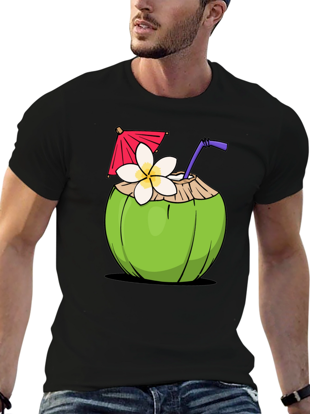 Coconut Drink Graphic T-Shirt
