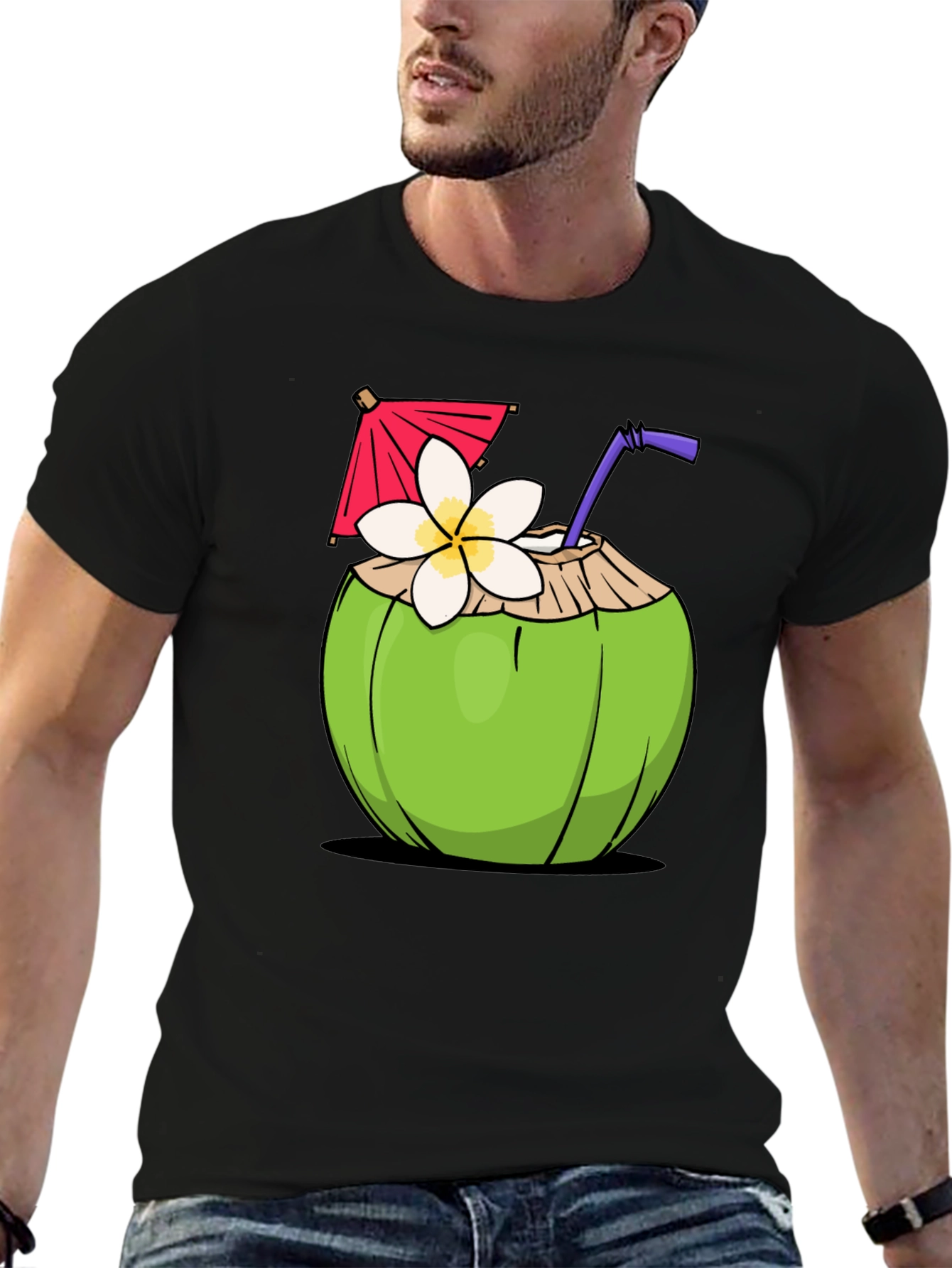 Coconut Drink Graphic T-Shirt