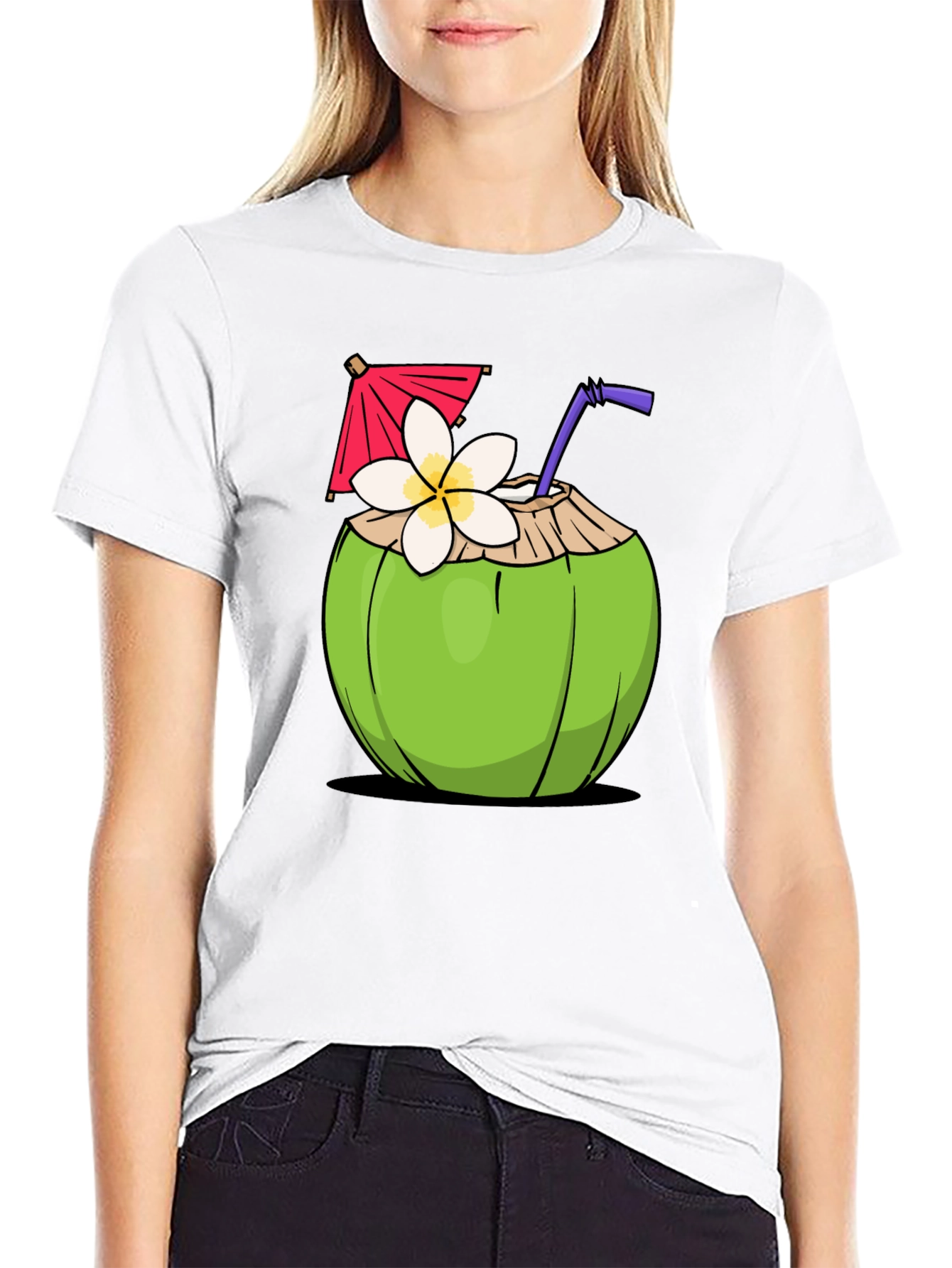 Coconut Drink Graphic T-Shirt