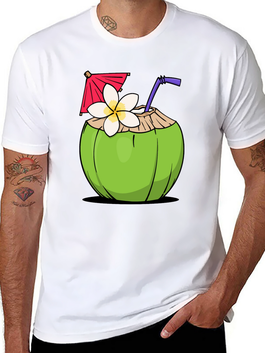 Coconut Drink Graphic T-Shirt