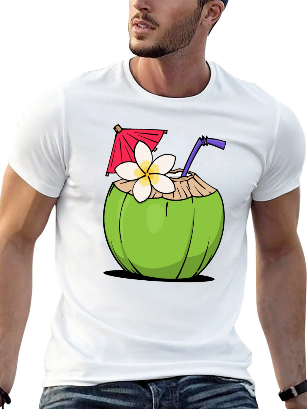 Coconut Drink Graphic T-Shirt