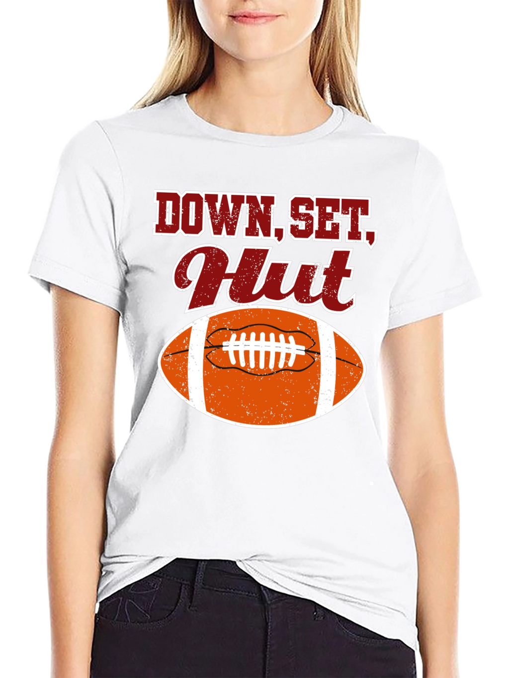 Down Set Hut Football T-Shirt