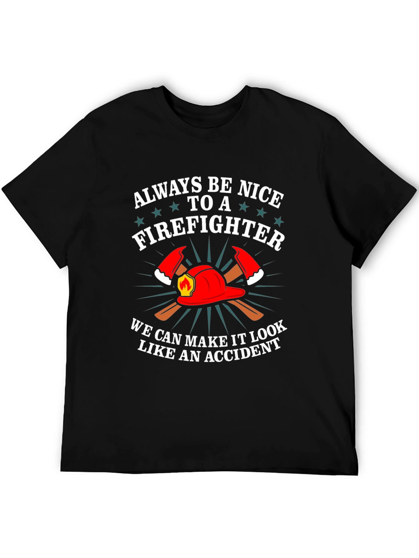 Firefighter Graphic Tee - Funny Fireman T-Shirt