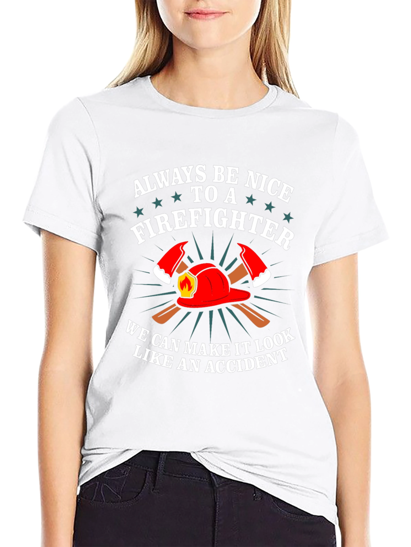 Firefighter Graphic Tee - Funny Fireman T-Shirt