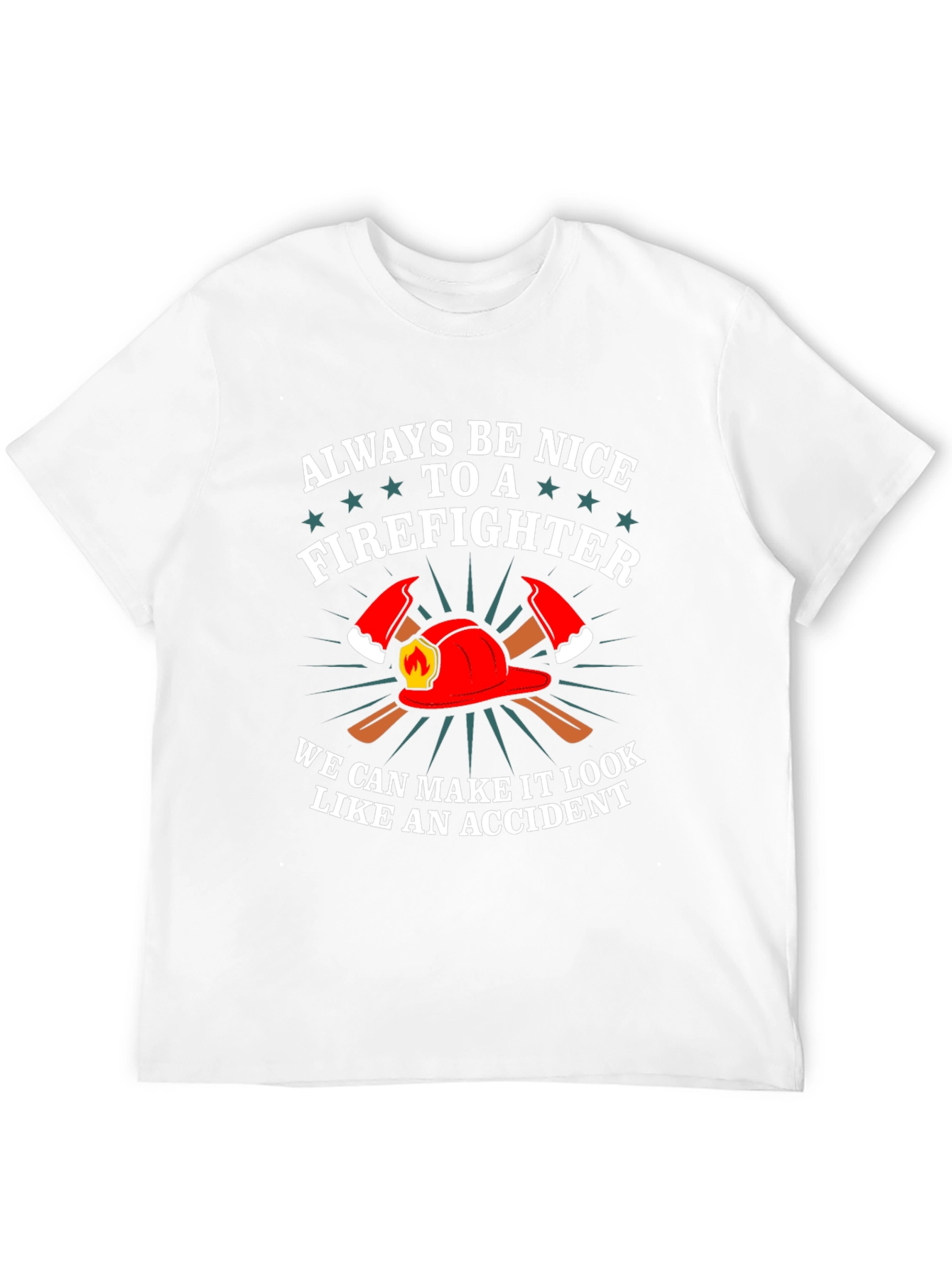 Firefighter Graphic Tee - Funny Fireman T-Shirt