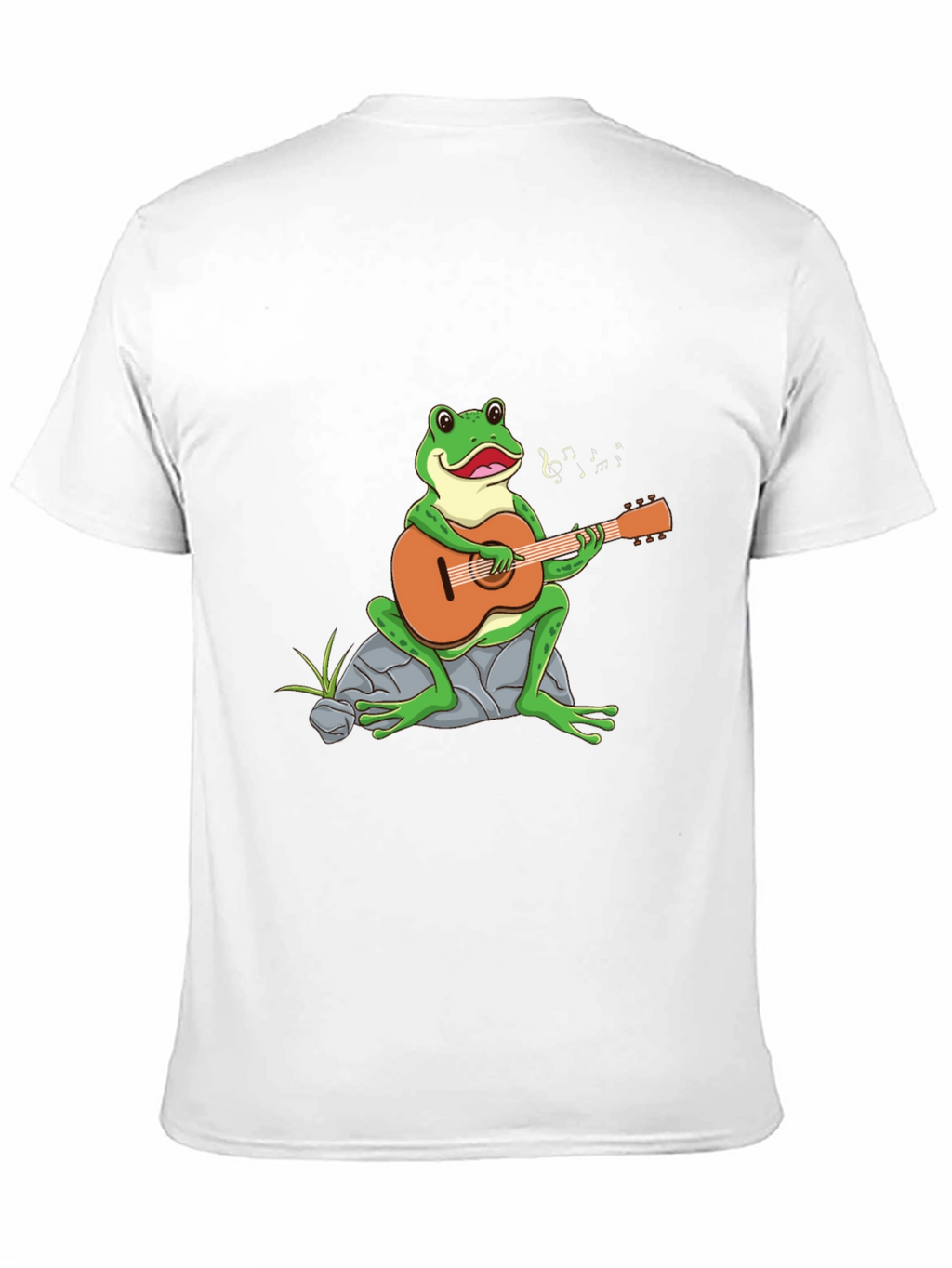 Frog Playing Guitar Graphic Tee - Black T-Shirt