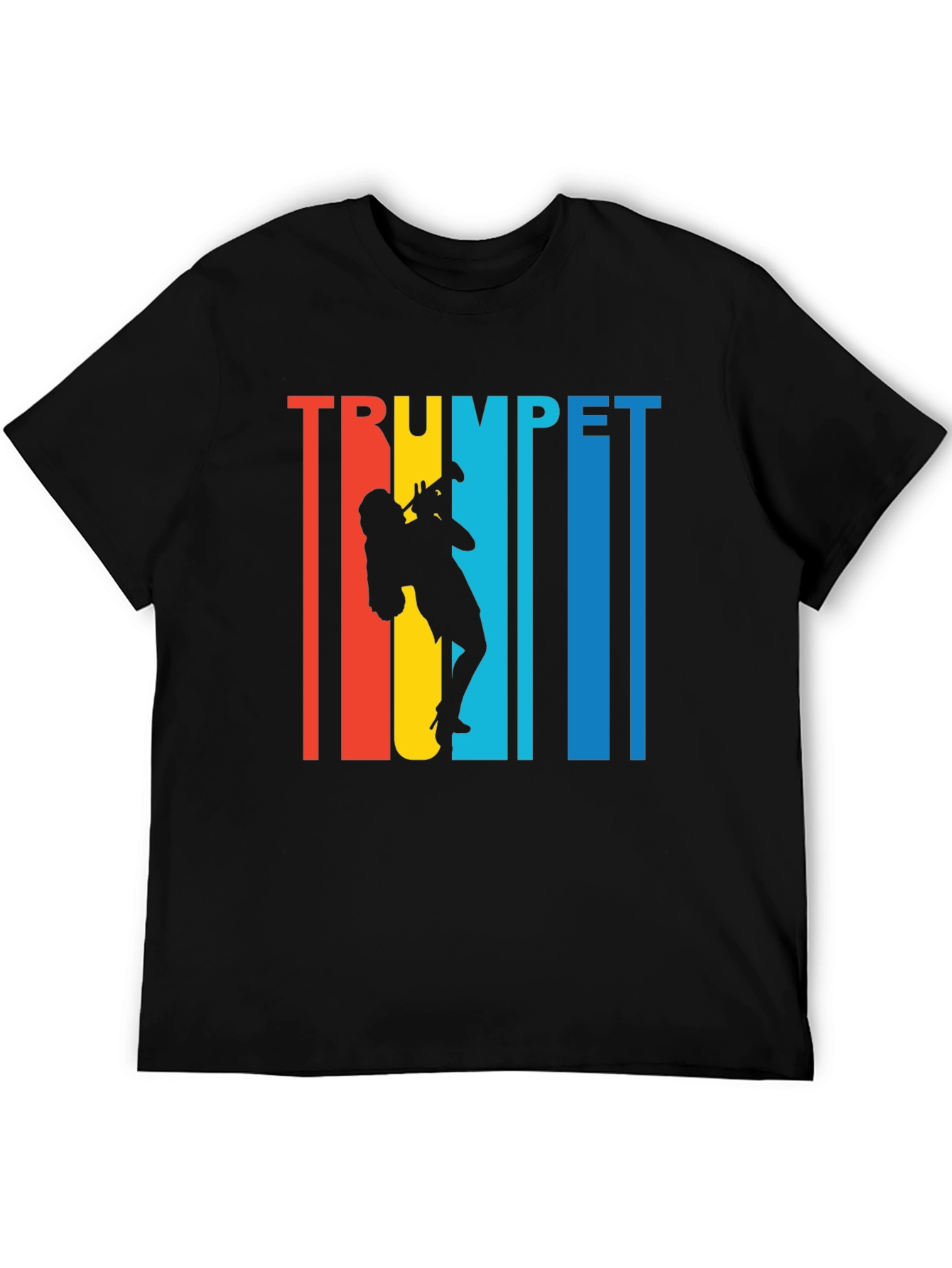 Trumpet Player Graphic Tee - Retro Style