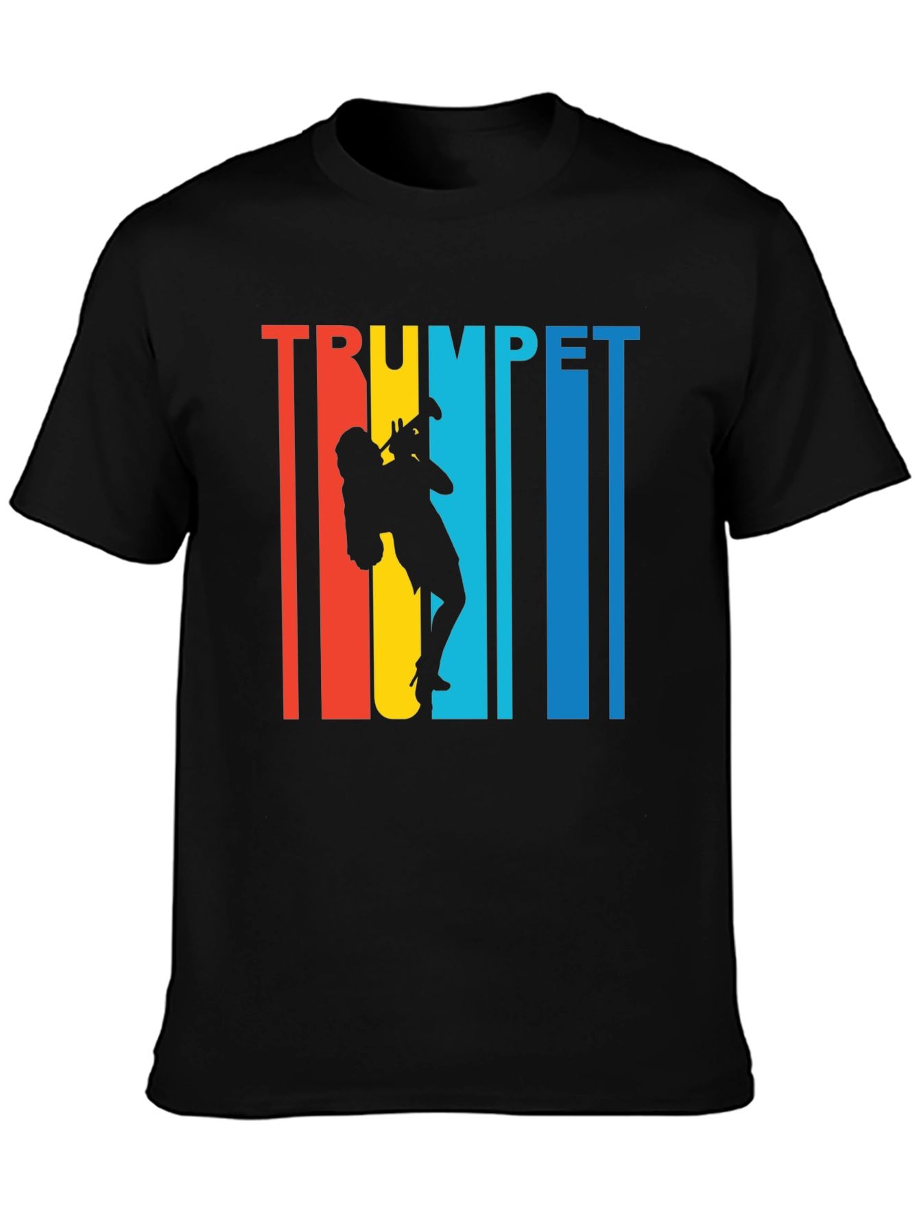 Trumpet Player Graphic Tee - Retro Style