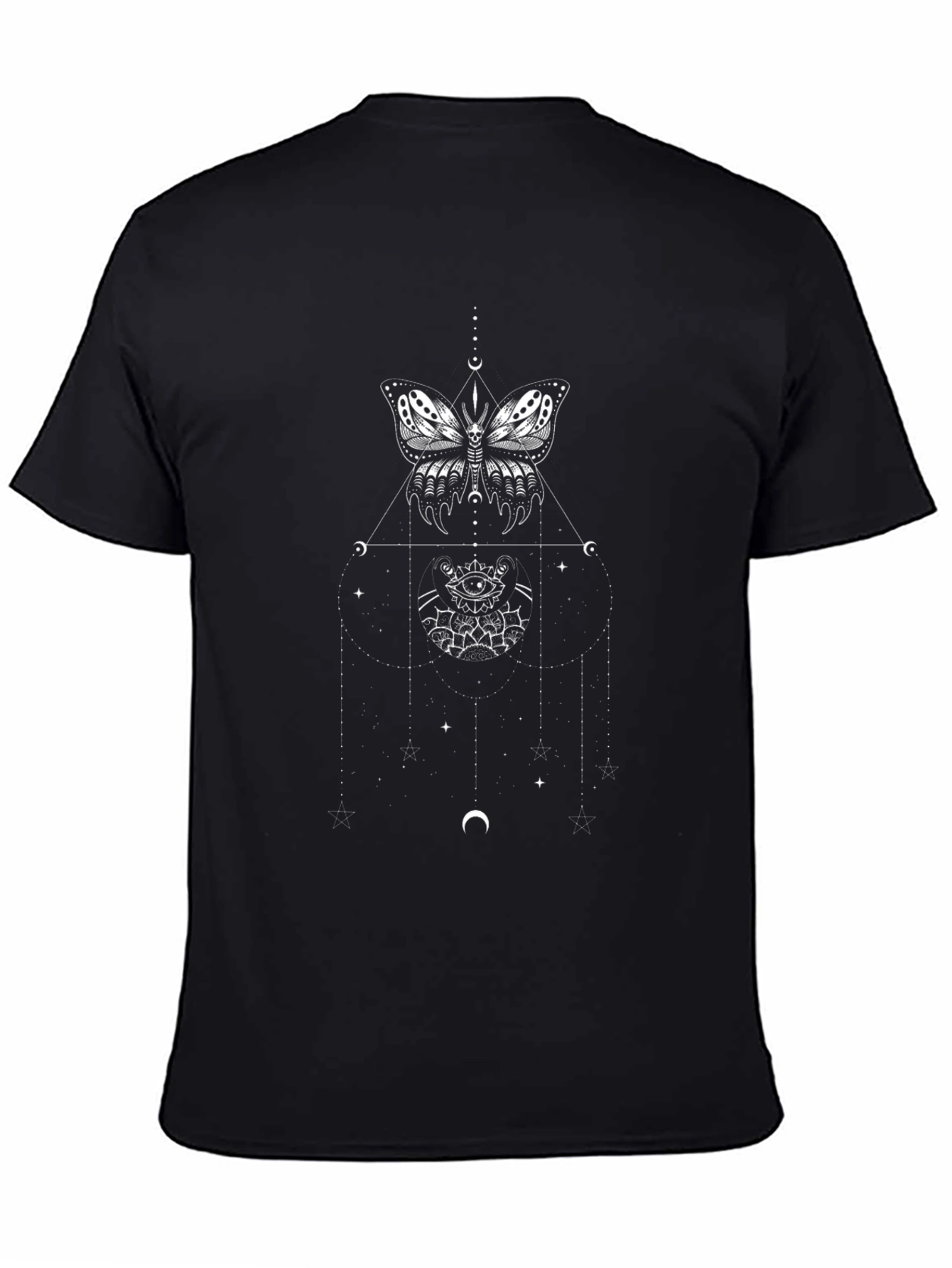 Mystic Butterfly Graphic Tee - Black