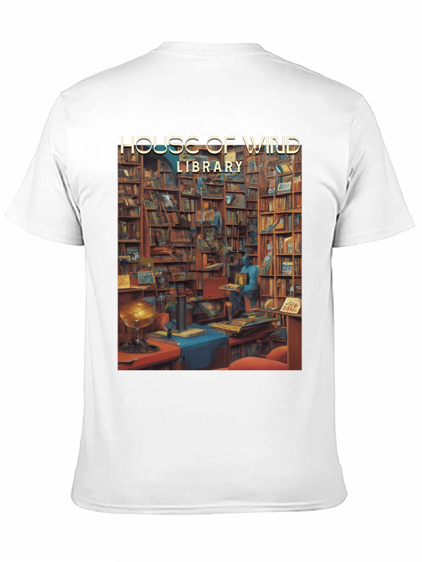 House of Wind Library T-Shirt
