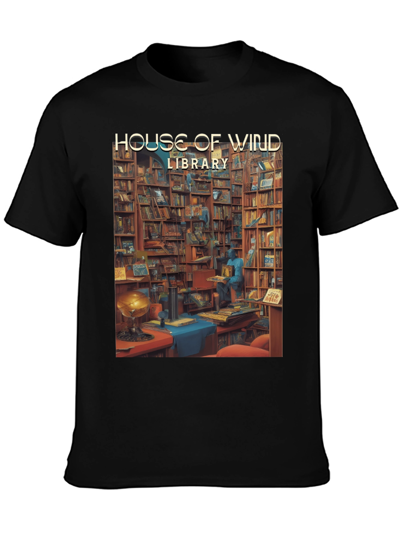 House of Wind Library T-Shirt