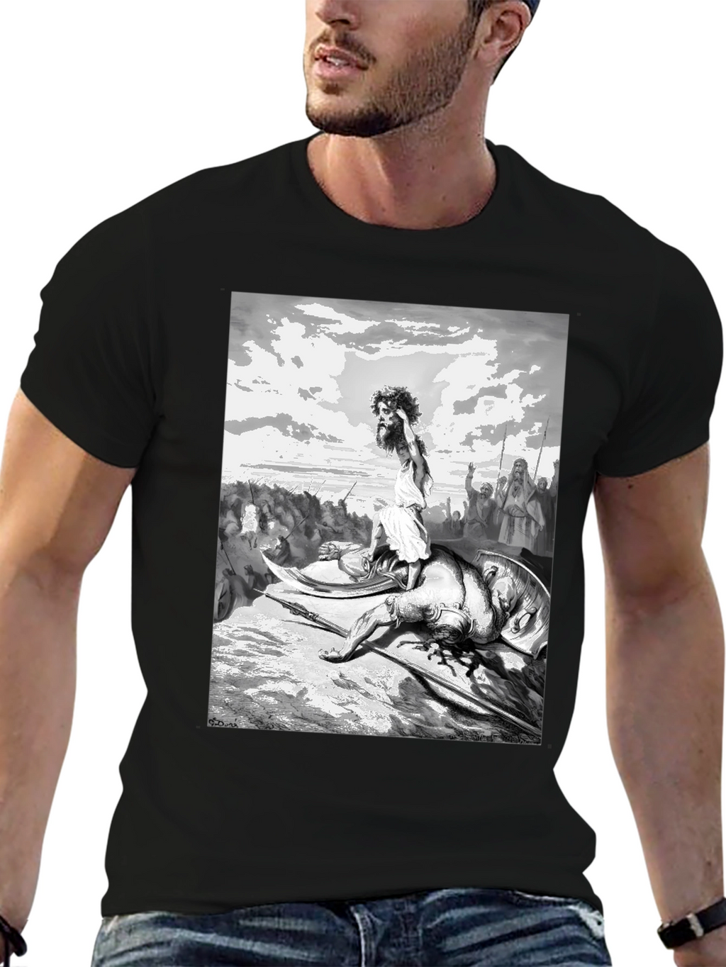 David and Goliath Graphic T-Shirt