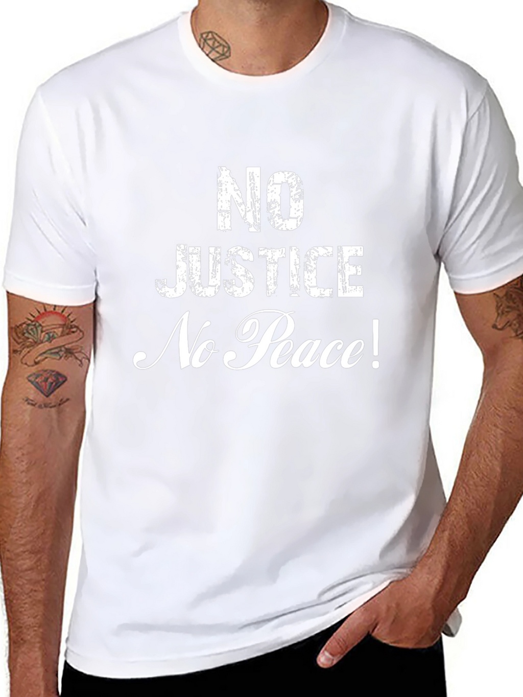 No Justice No Peace Graphic T-Shirt