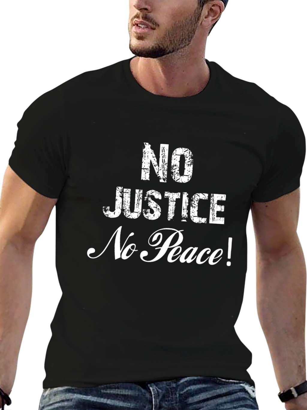 No Justice No Peace Graphic T-Shirt