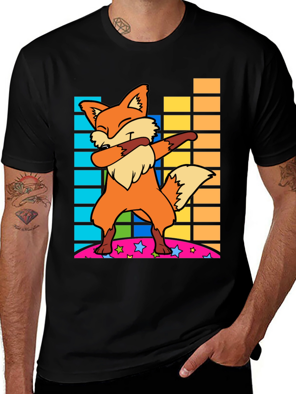 Dabbing Fox Graphic Tee - Cool & Trendy