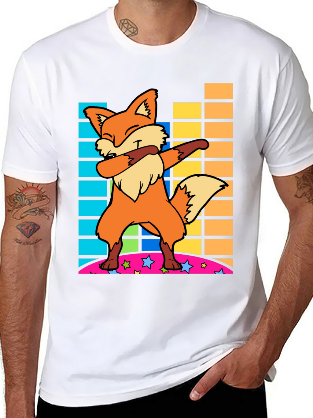 Dabbing Fox Graphic Tee - Cool & Trendy