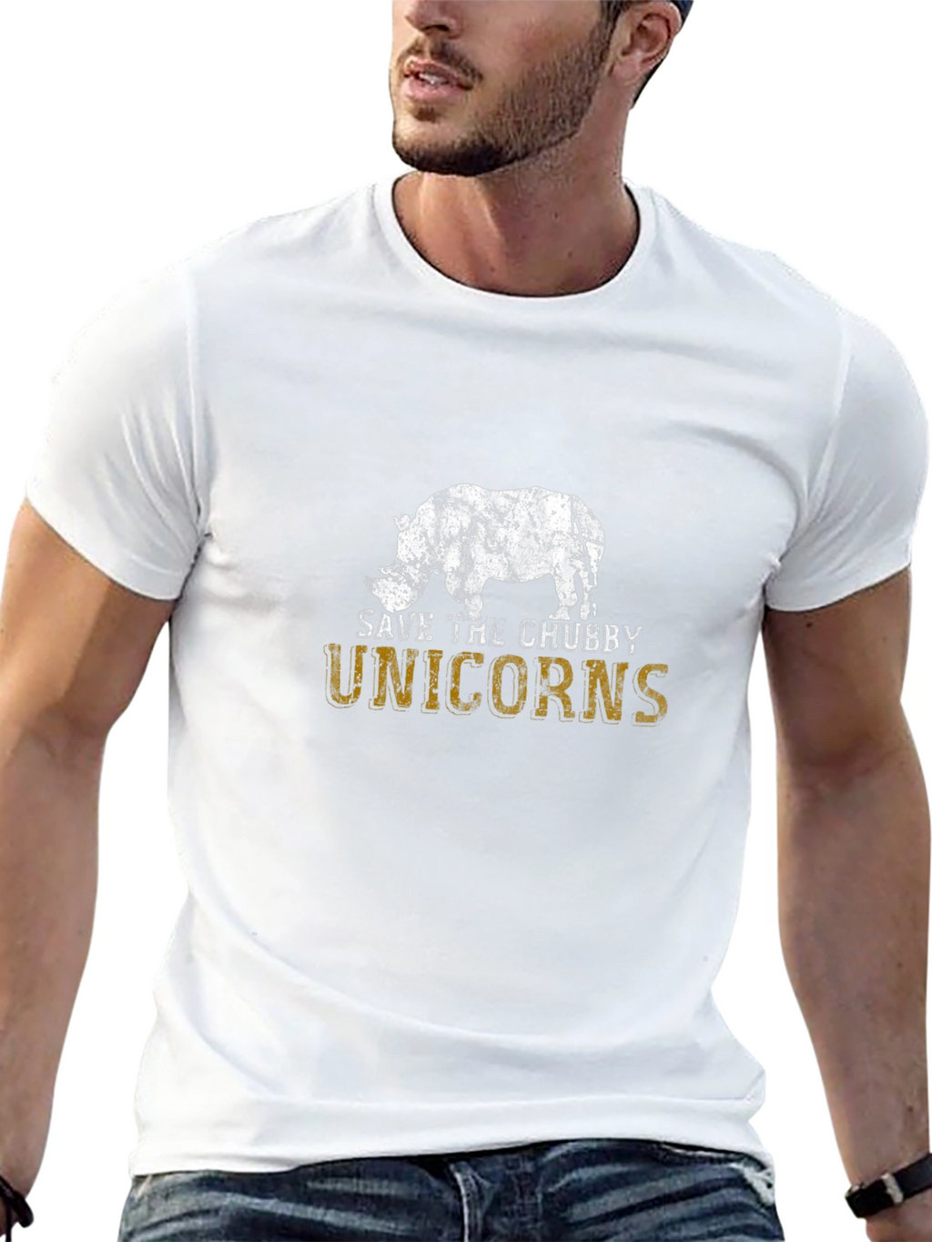 Save the Chubby Unicorns Graphic T-Shirt
