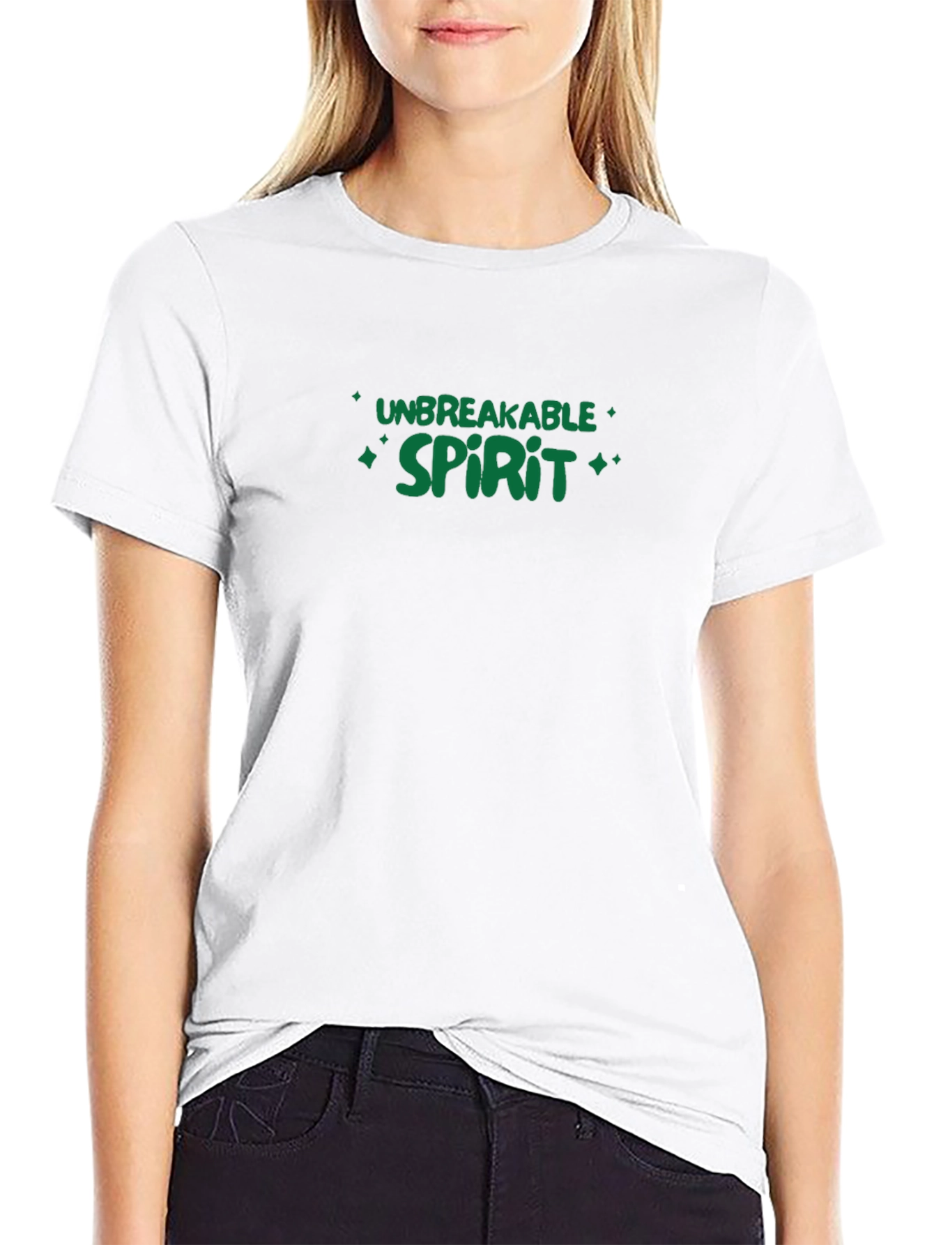 Unbreakable Spirit Black Graphic Tee