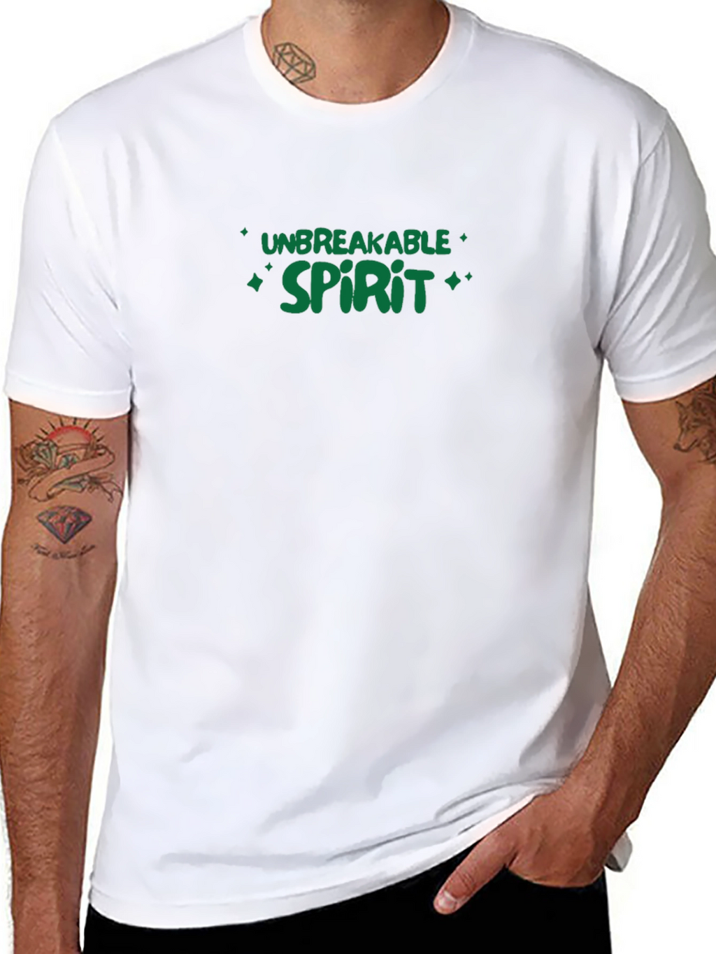 Unbreakable Spirit Black Graphic Tee
