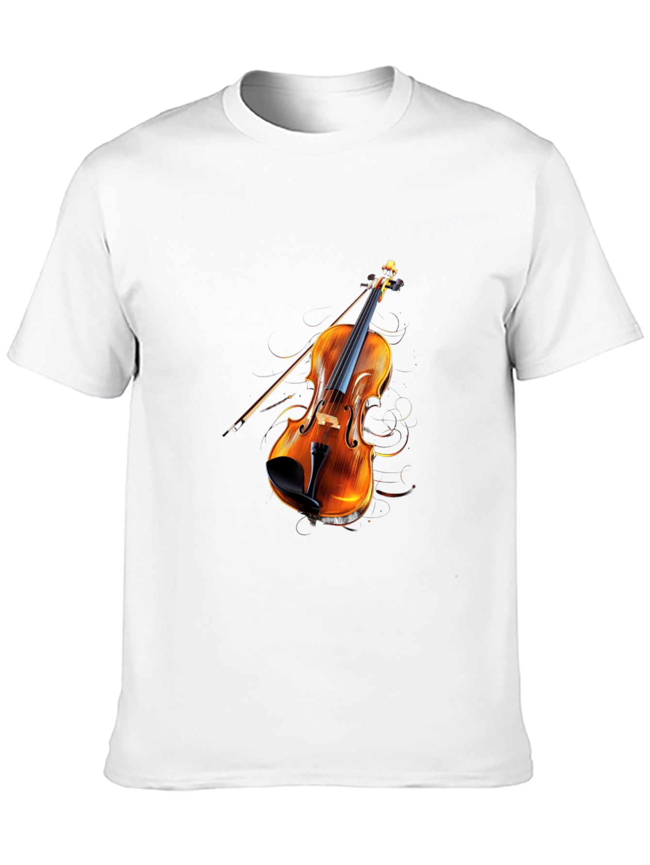 Violin Graphic Black T-Shirt