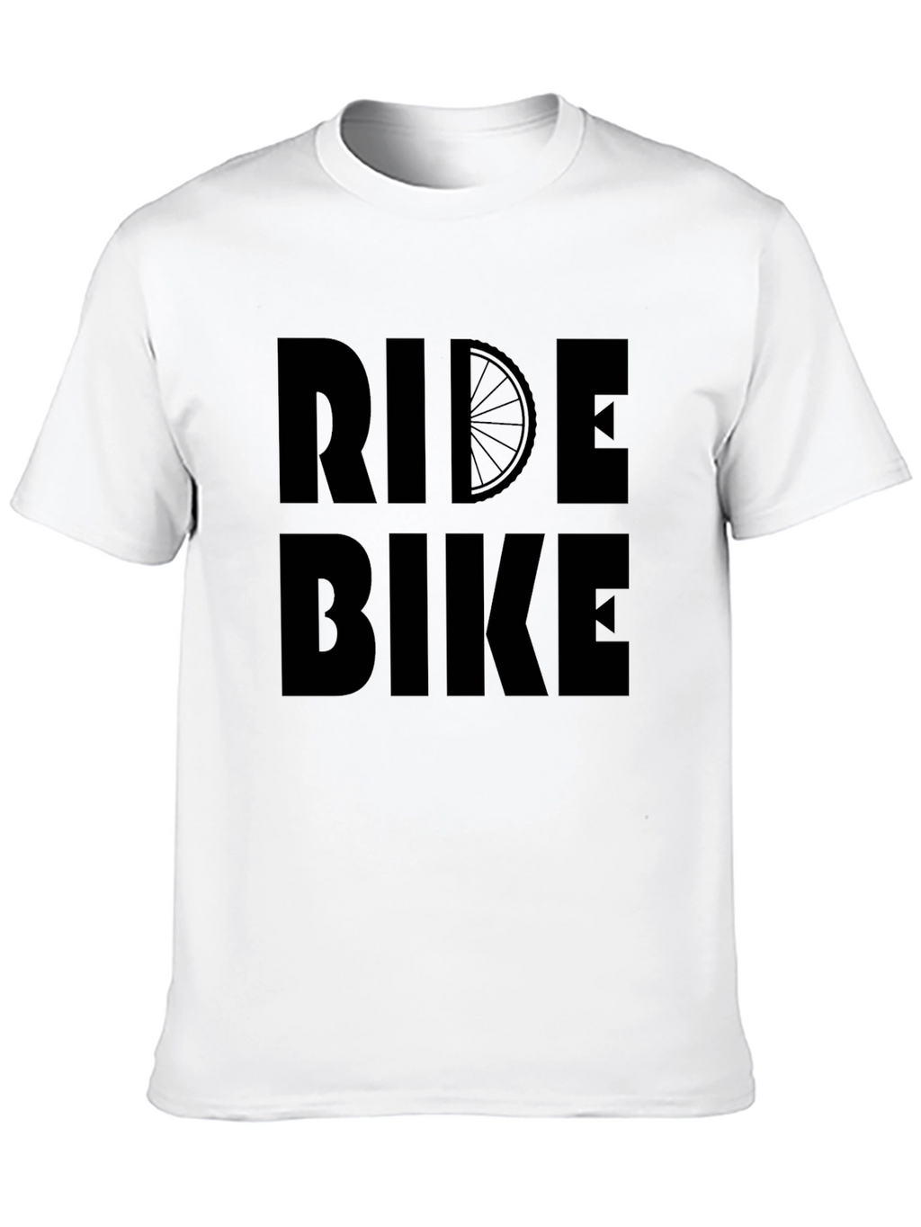Ride Bike Graphic T-Shirt - Black Casual Tee