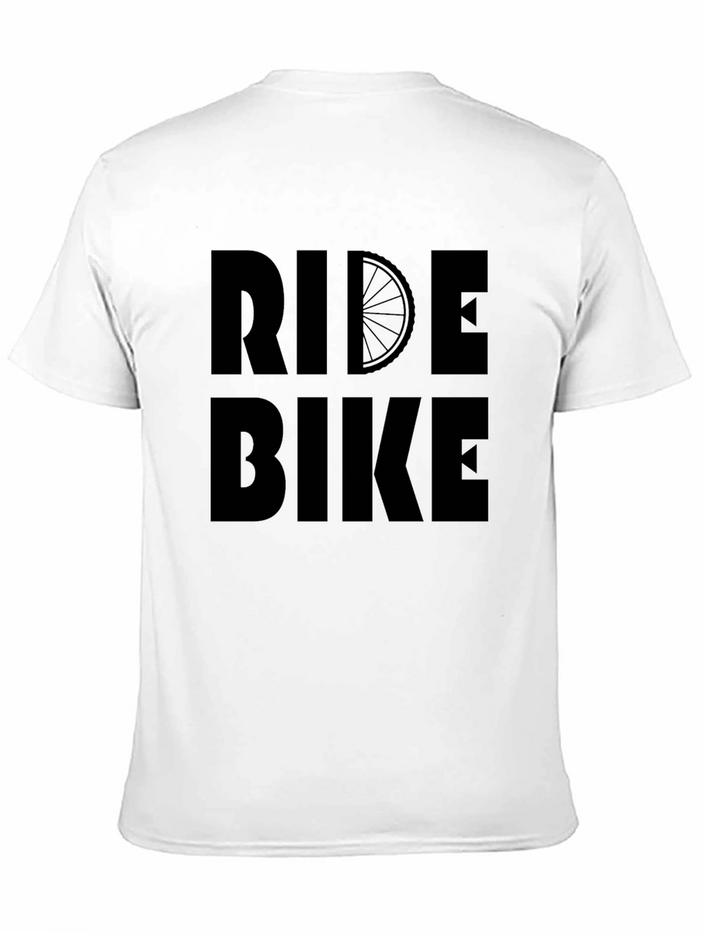 Ride Bike Graphic T-Shirt - Black Casual Tee