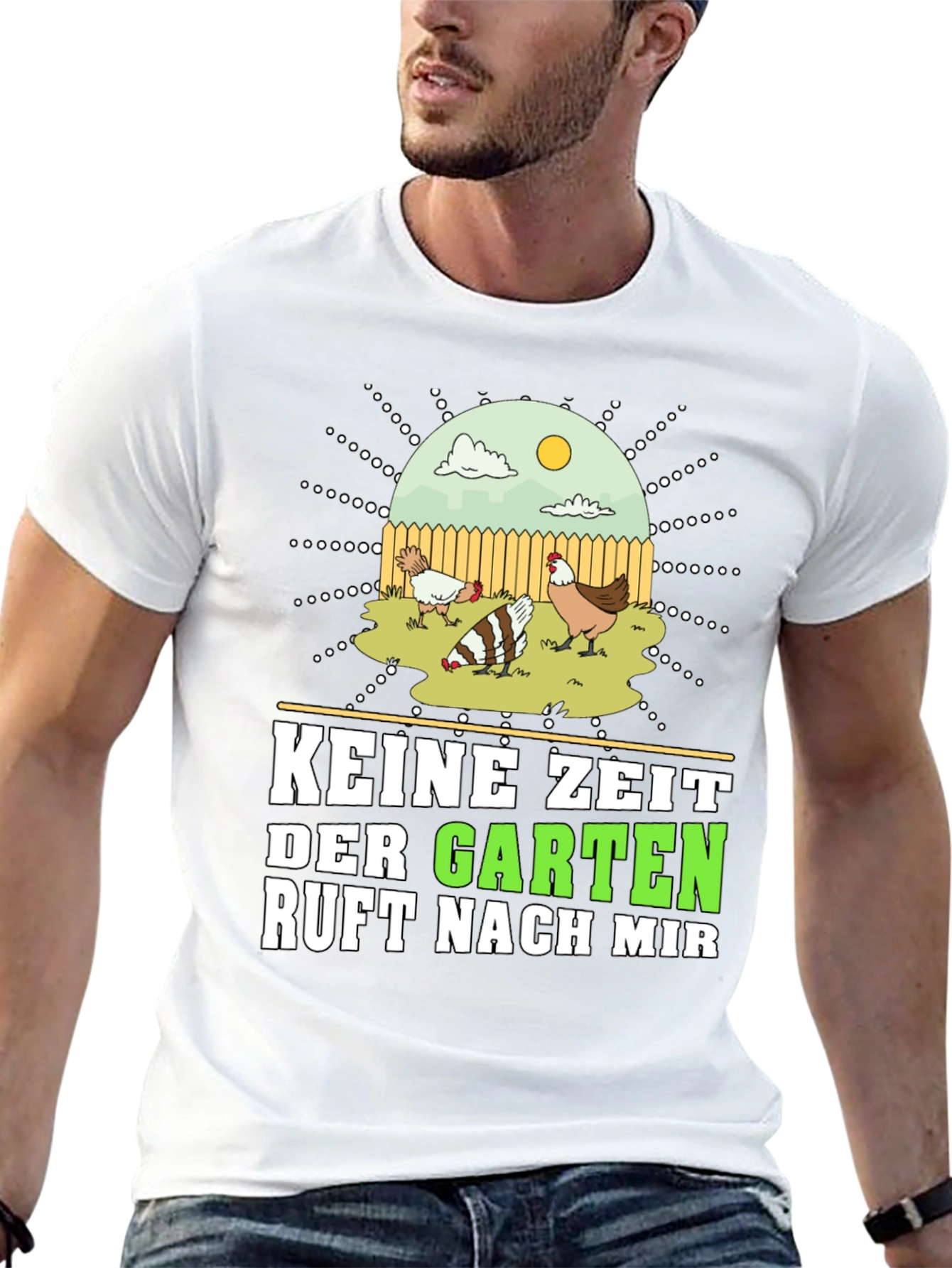 Keine Zeit Der Garten Ruft Nach Mir Graphic Tee