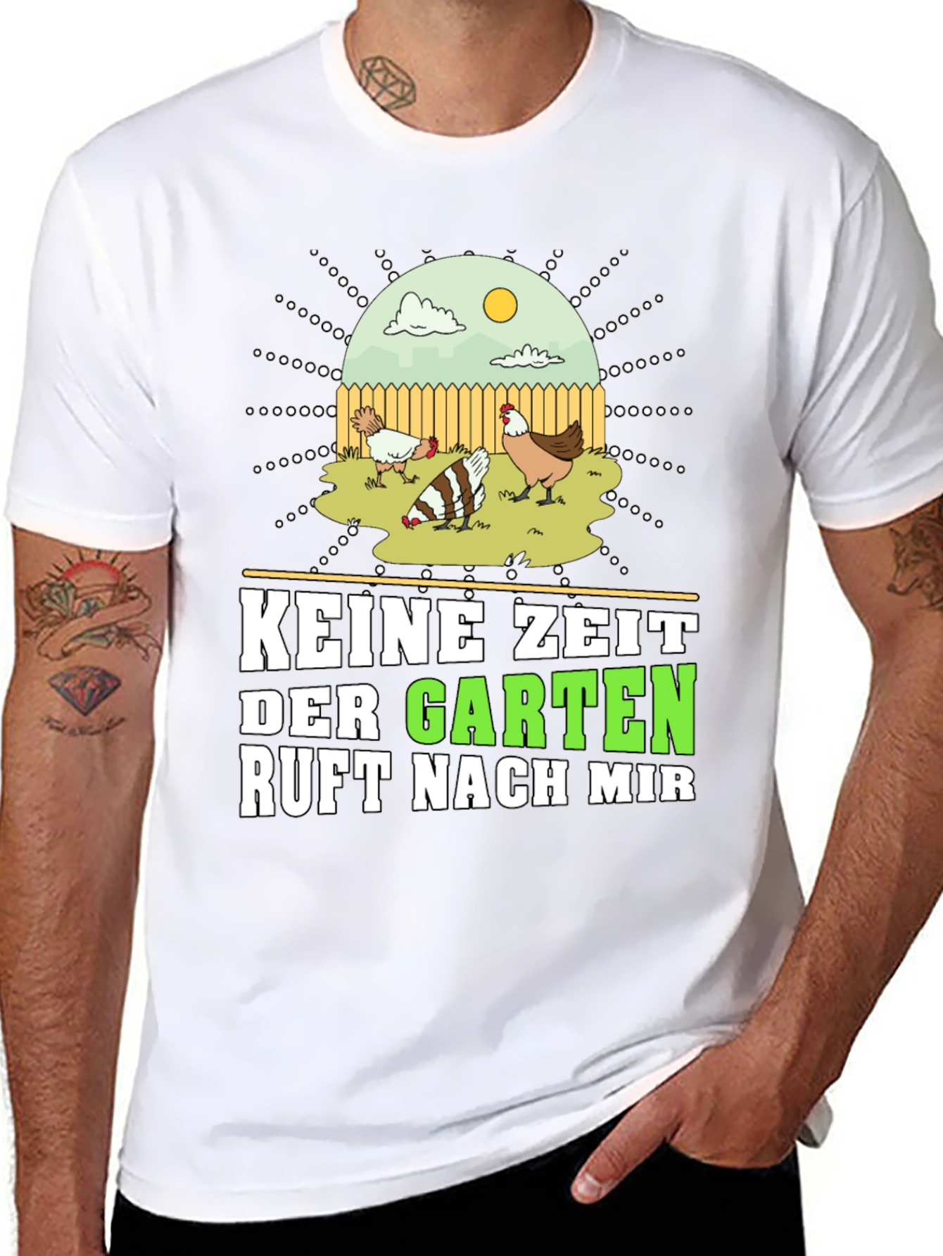 Keine Zeit Der Garten Ruft Nach Mir Graphic Tee