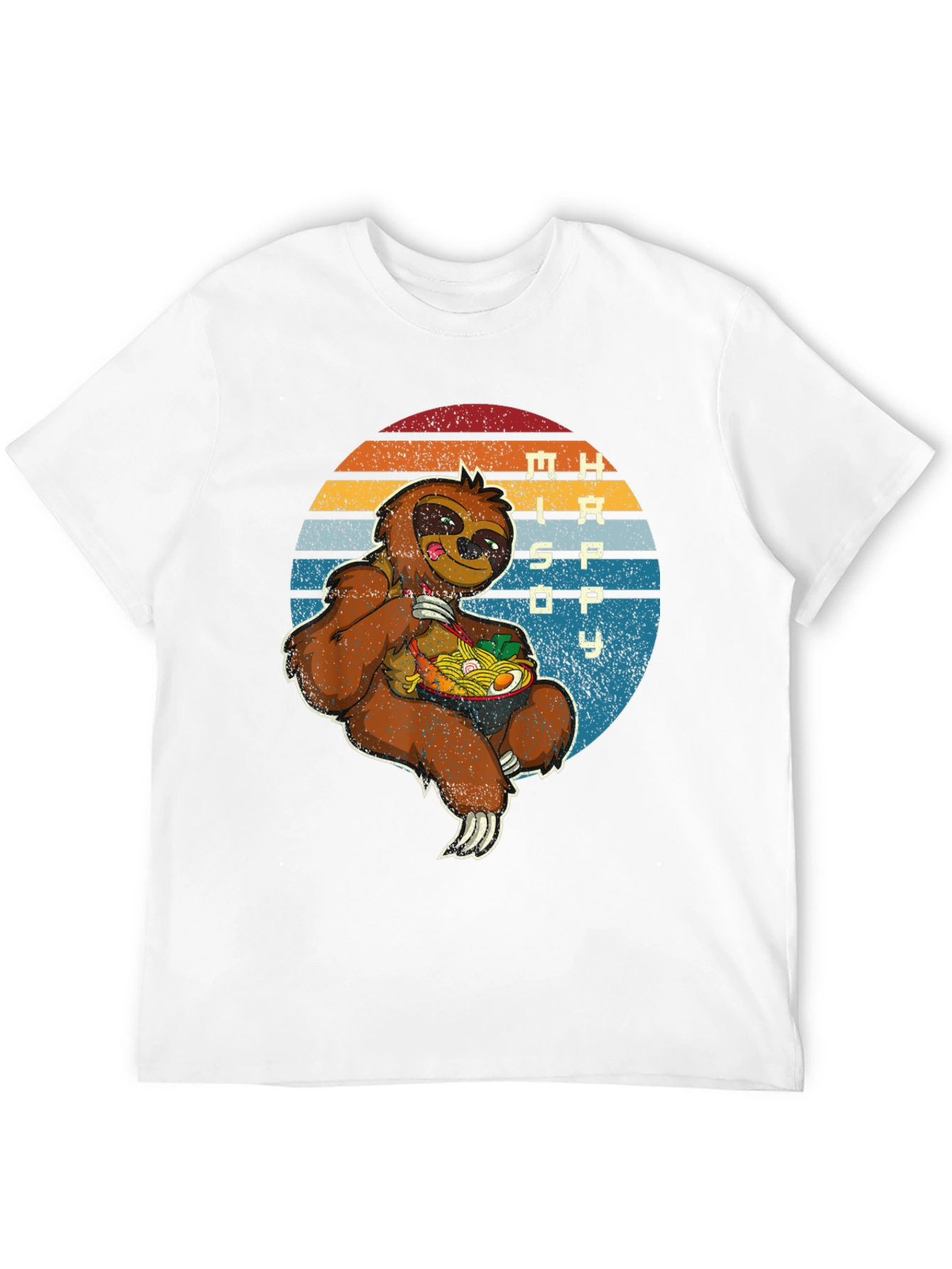 Sloth Ramen Graphic Tee - Chill & Hungry