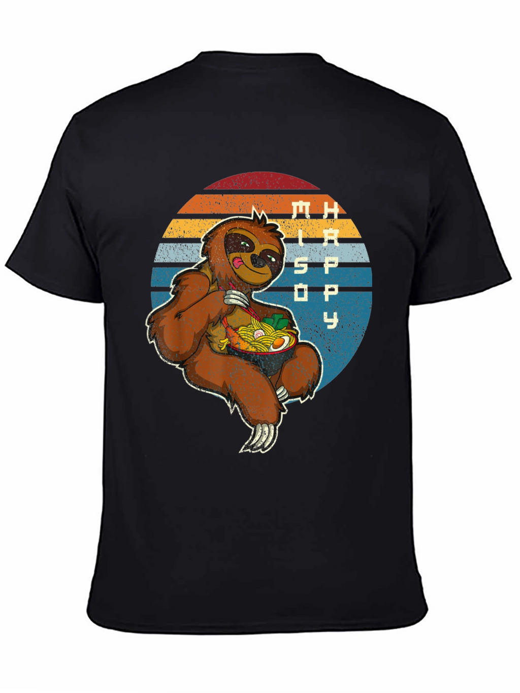Sloth Ramen Graphic Tee - Chill & Hungry
